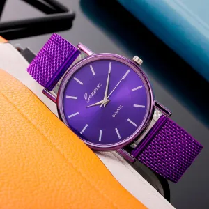 часы женские Women Watch Leisure Strap Quartz Watch Woman's High-end Blue Glass Life Waterproof Distinguished Relogio Masculino