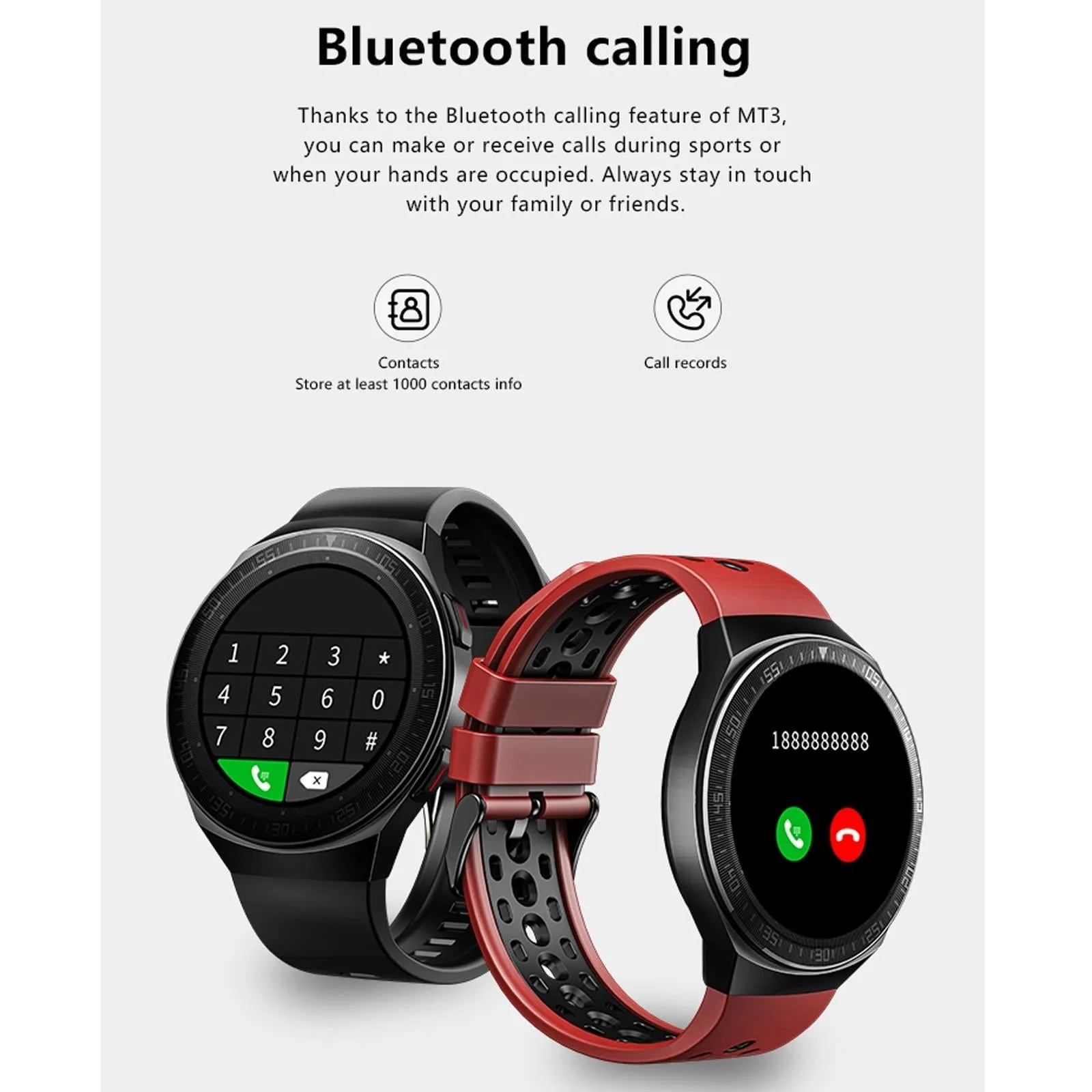1.28 Inch Ip67 Waterproof Smart Watch With Bluetooth Call Sleep & Heart Rate Monitoring