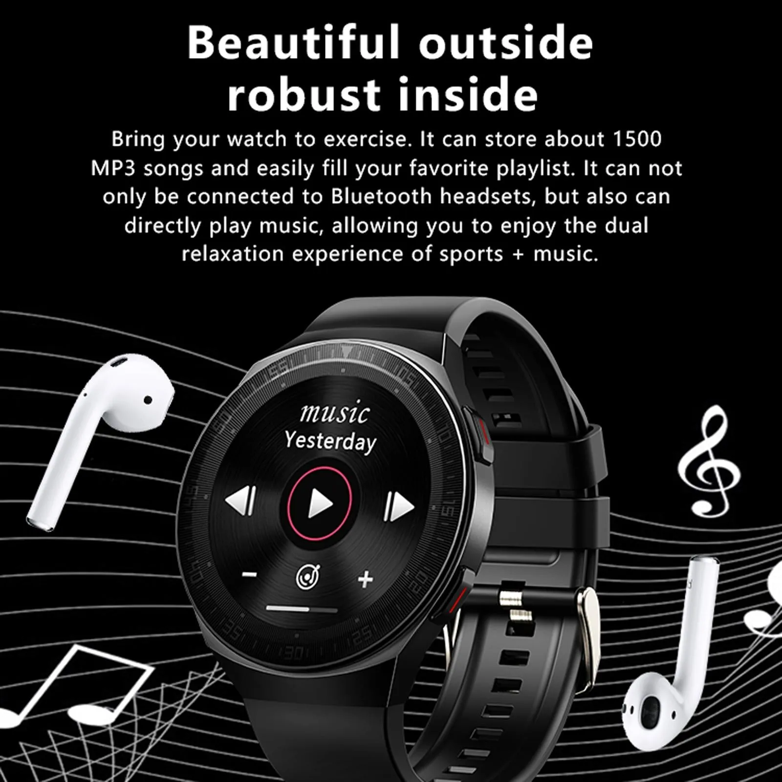 1.28 Inch Ip67 Waterproof Smart Watch With Bluetooth Call Sleep & Heart Rate Monitoring