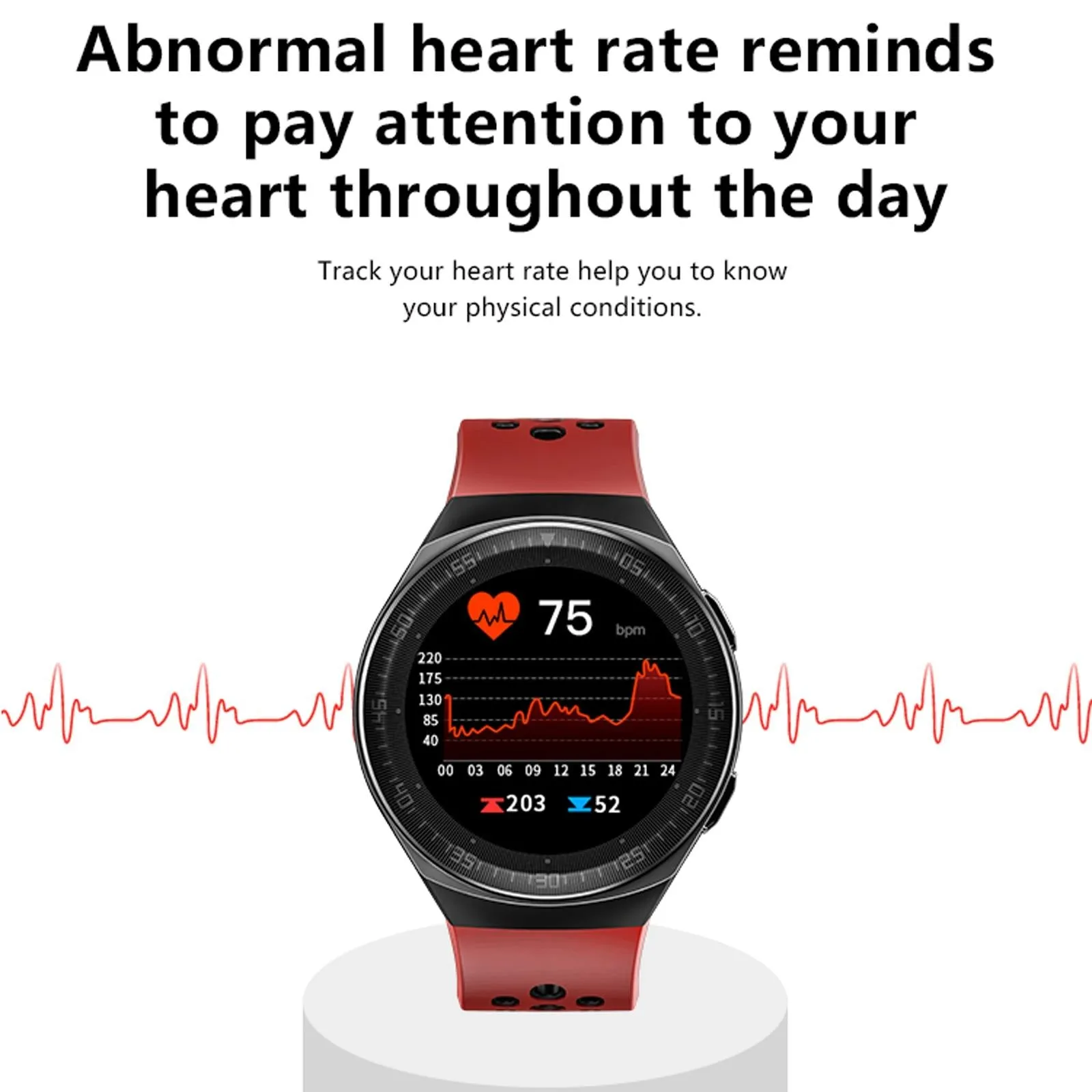 1.28 Inch Ip67 Waterproof Smart Watch With Bluetooth Call Sleep & Heart Rate Monitoring