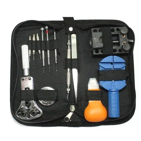 13 Pieces Watch Repair Tool Kit Set Pin Strap Remover Battery Replacement Opener