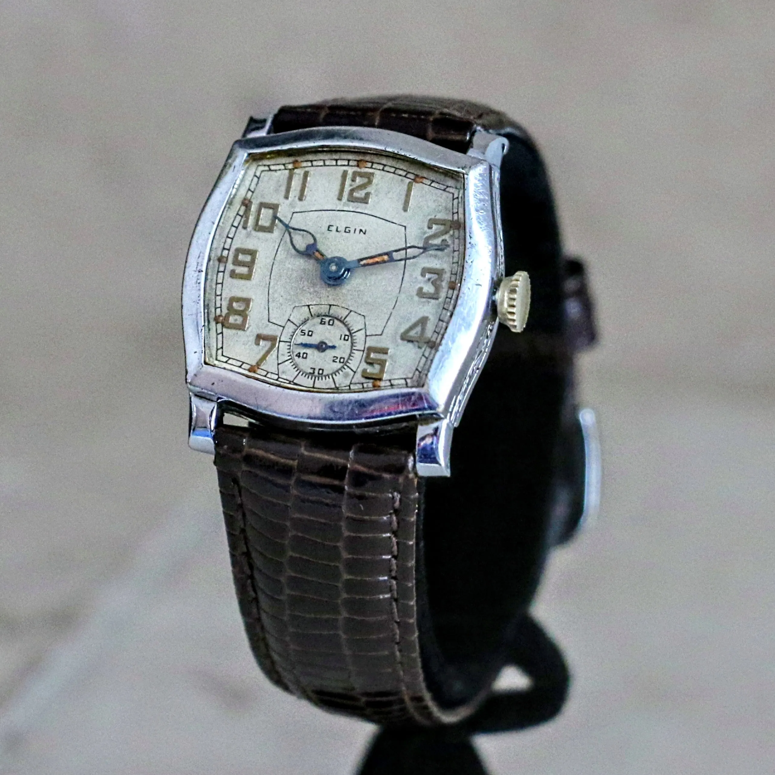 1933 ELGIN Legionnaire Art Deco Watch Grade 485 U.S.A. Made Vintage Watch