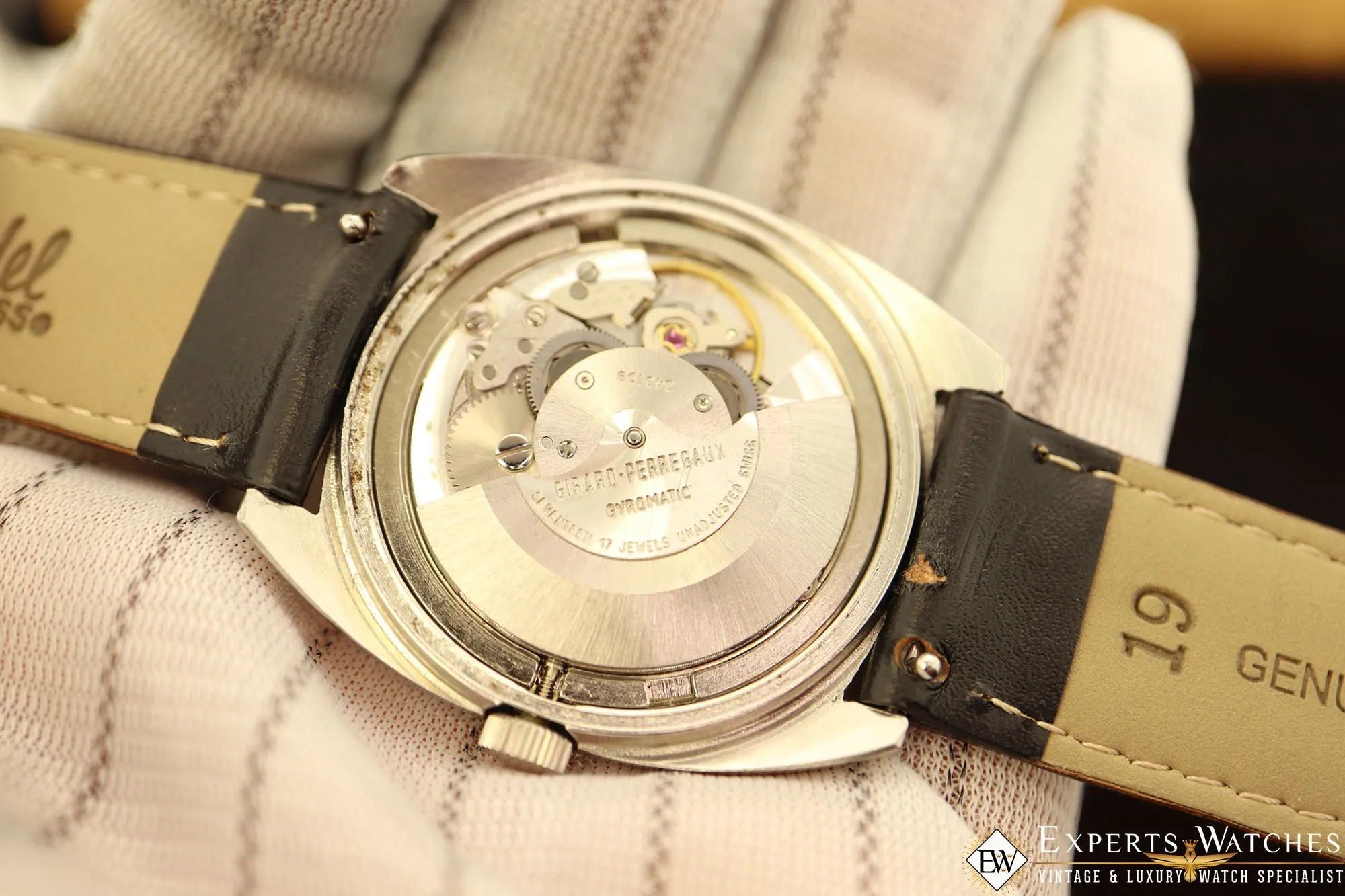 1960's Serviced Vintage GP Girard Perregaux Gyromatic, Day Date Automatic Watch