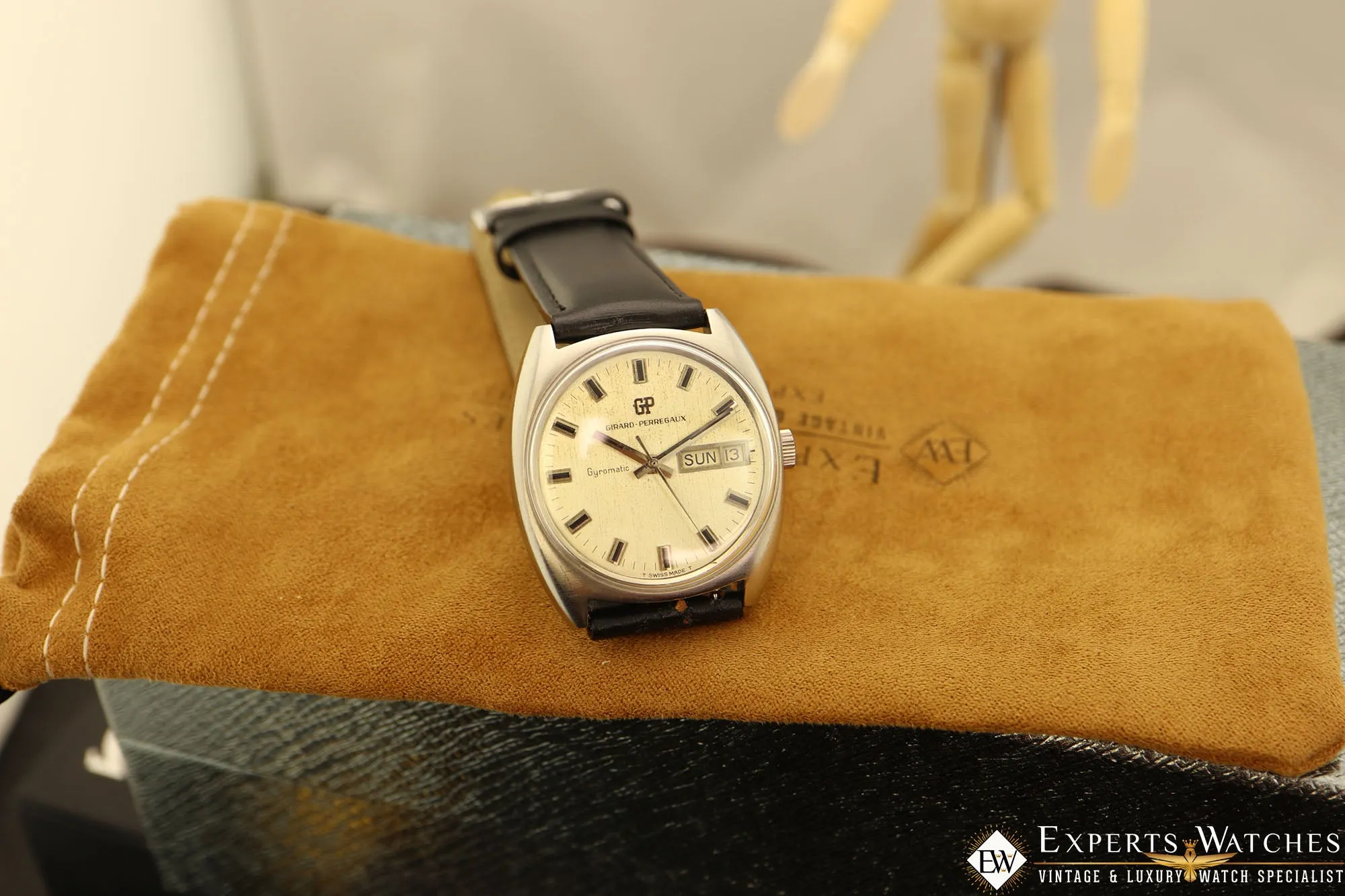 1960's Serviced Vintage GP Girard Perregaux Gyromatic, Day Date Automatic Watch