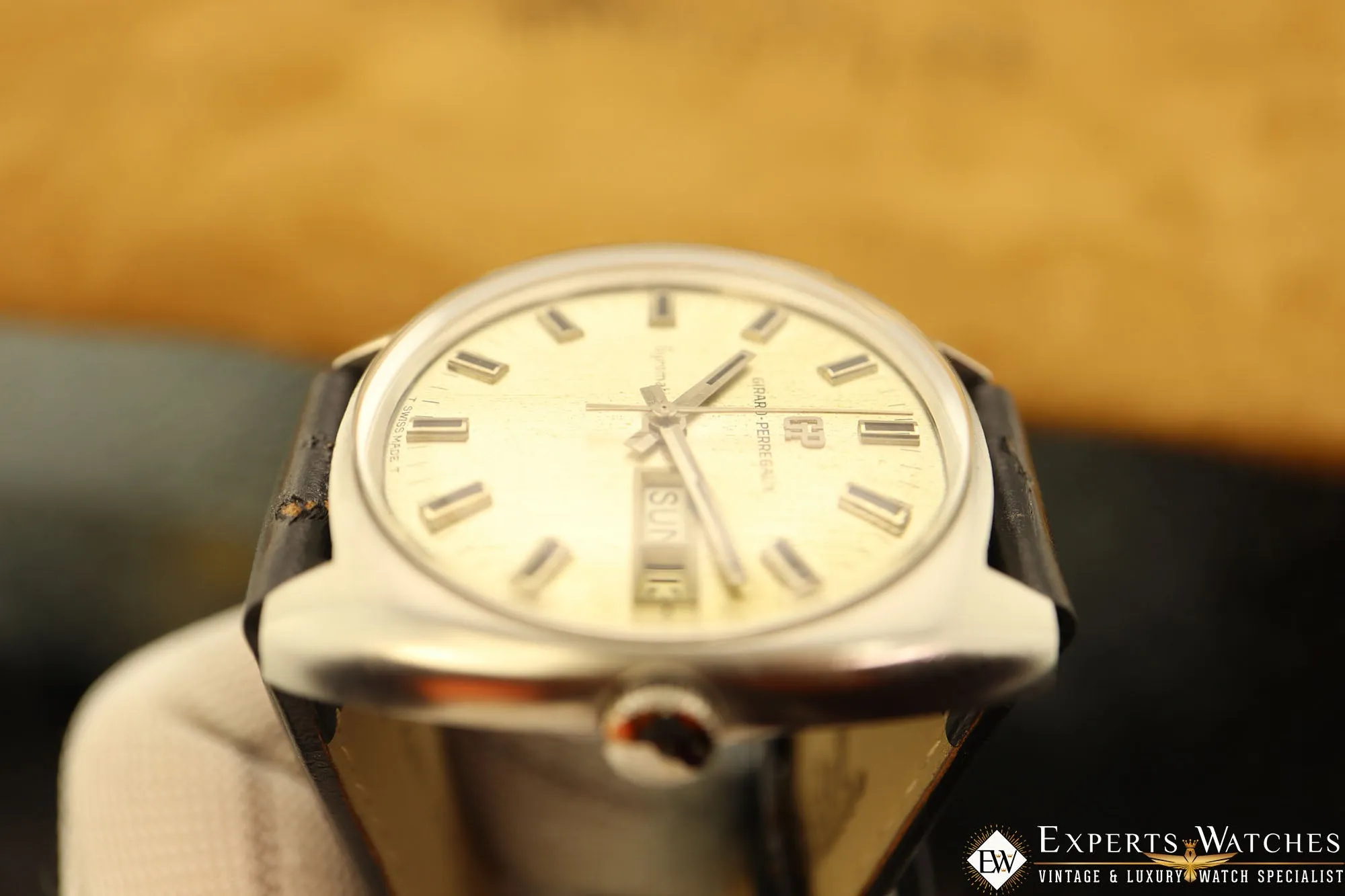 1960's Serviced Vintage GP Girard Perregaux Gyromatic, Day Date Automatic Watch