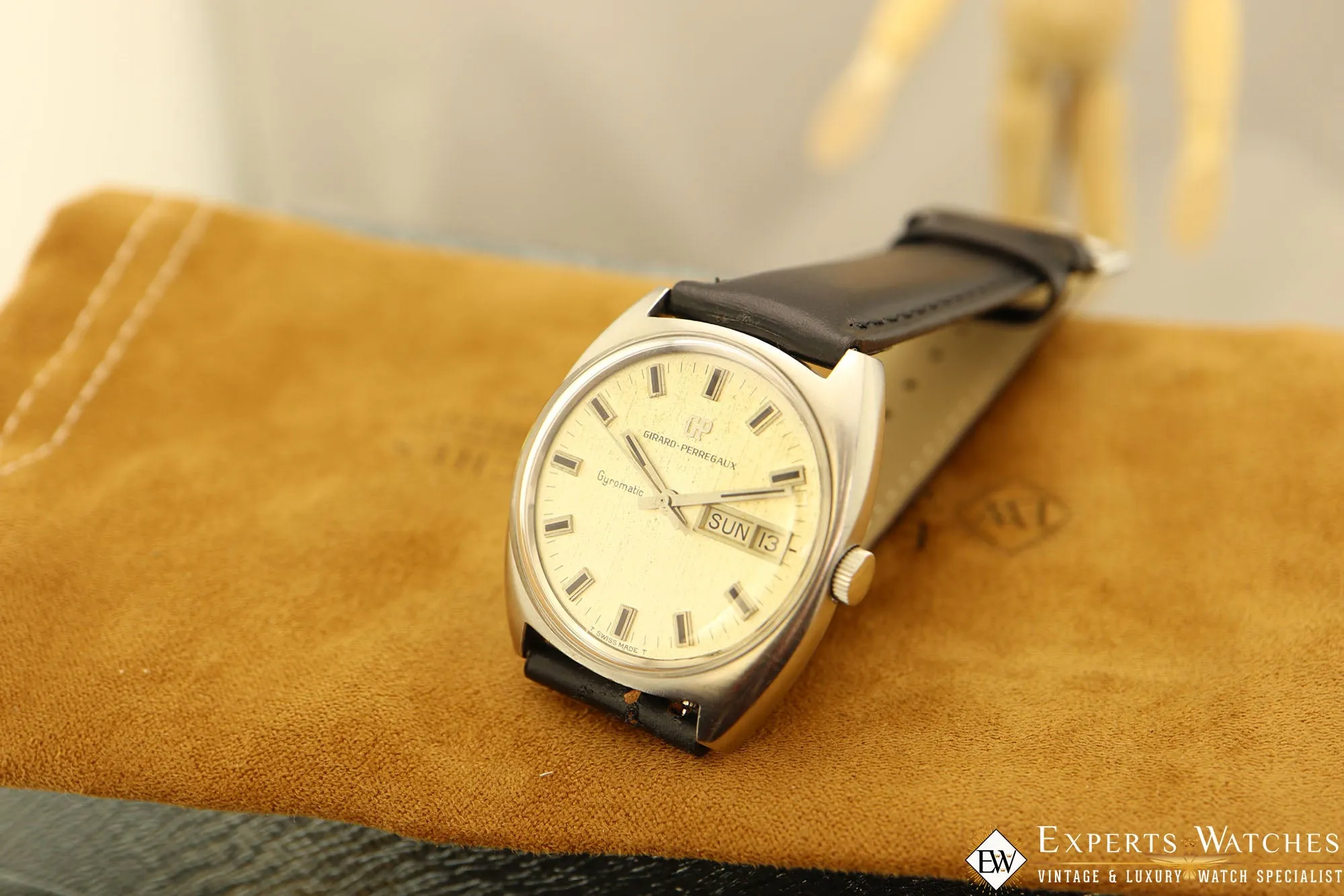 1960's Serviced Vintage GP Girard Perregaux Gyromatic, Day Date Automatic Watch