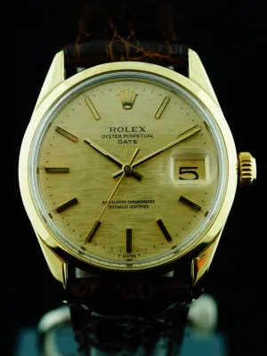 1970 Rolex Oyster Perpetual Date (Ref. 1550) Gold Cap