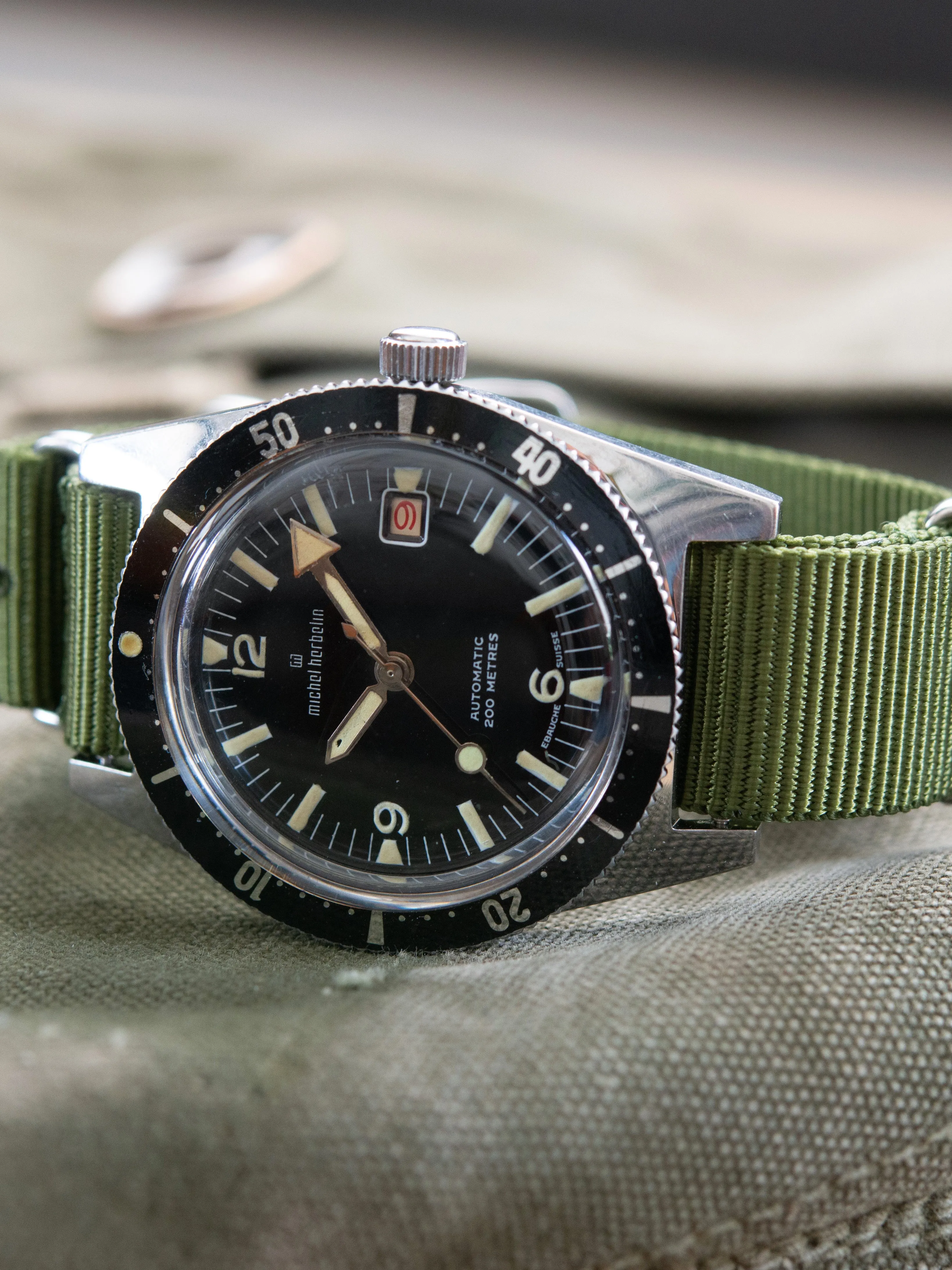 1970s Michel Herbelin 200m Automatic Diver