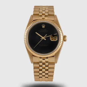 1980 Rolex Datejust Onyx Dial Ref. 16018