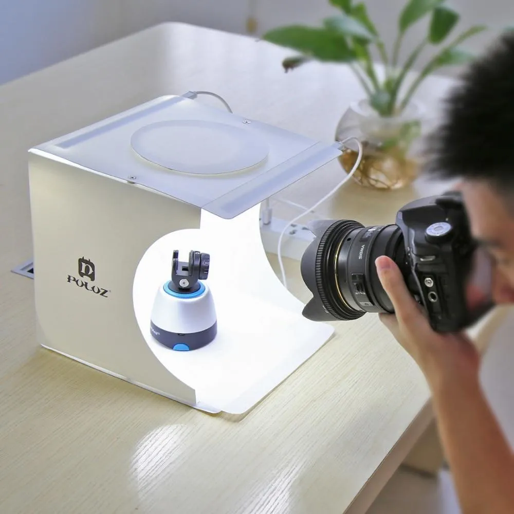2 LED Panels mini folding portable studio