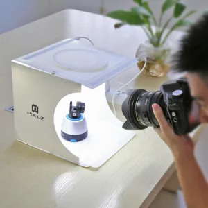 2 LED Panels mini folding portable studio