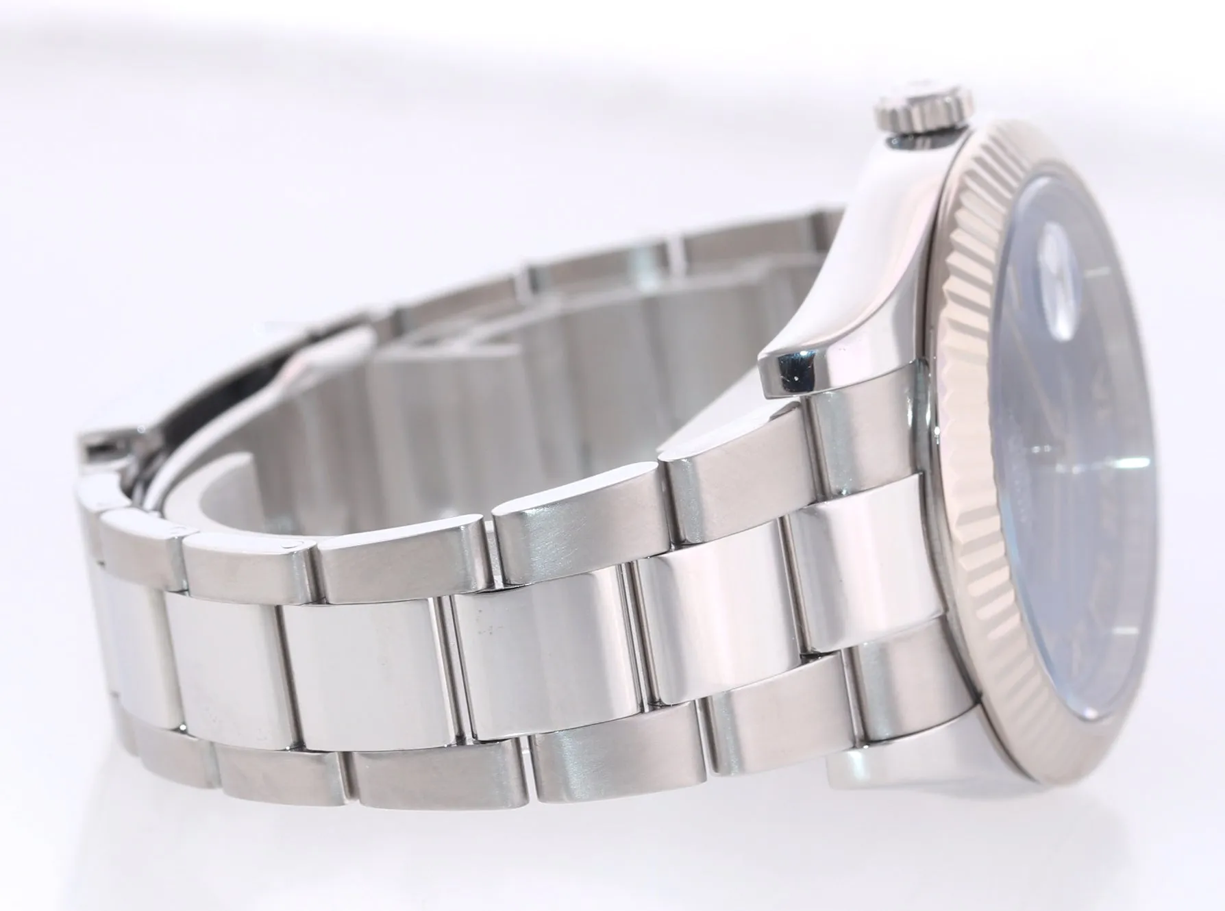 2015 PAPERS MINT Rolex DateJust 2 Steel Blue Roman Wimbledon 41mm 116334 Watch