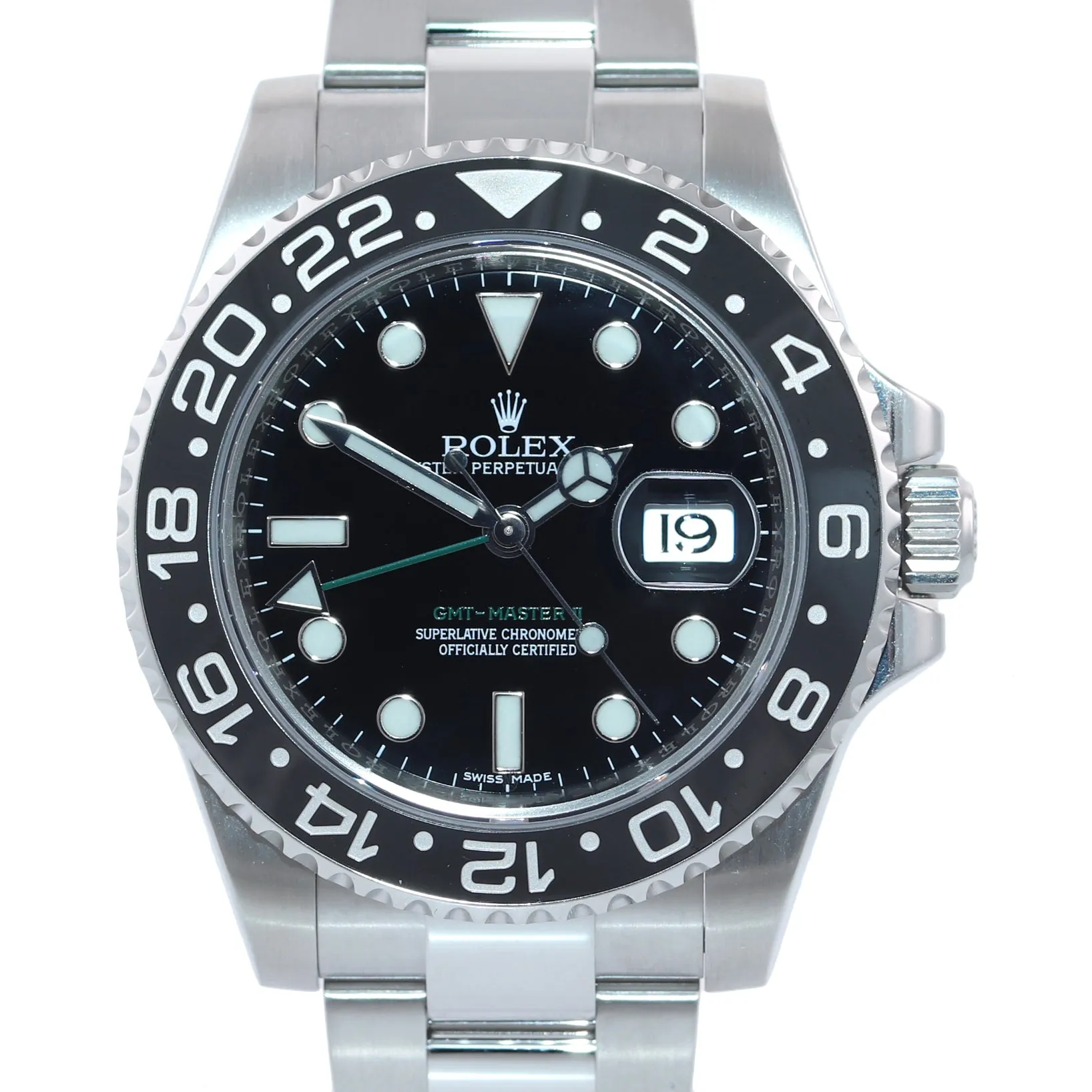 2018 MINT Rolex GMT Master II 116710 Steel Ceramic Black Dial 40mm Watch Box