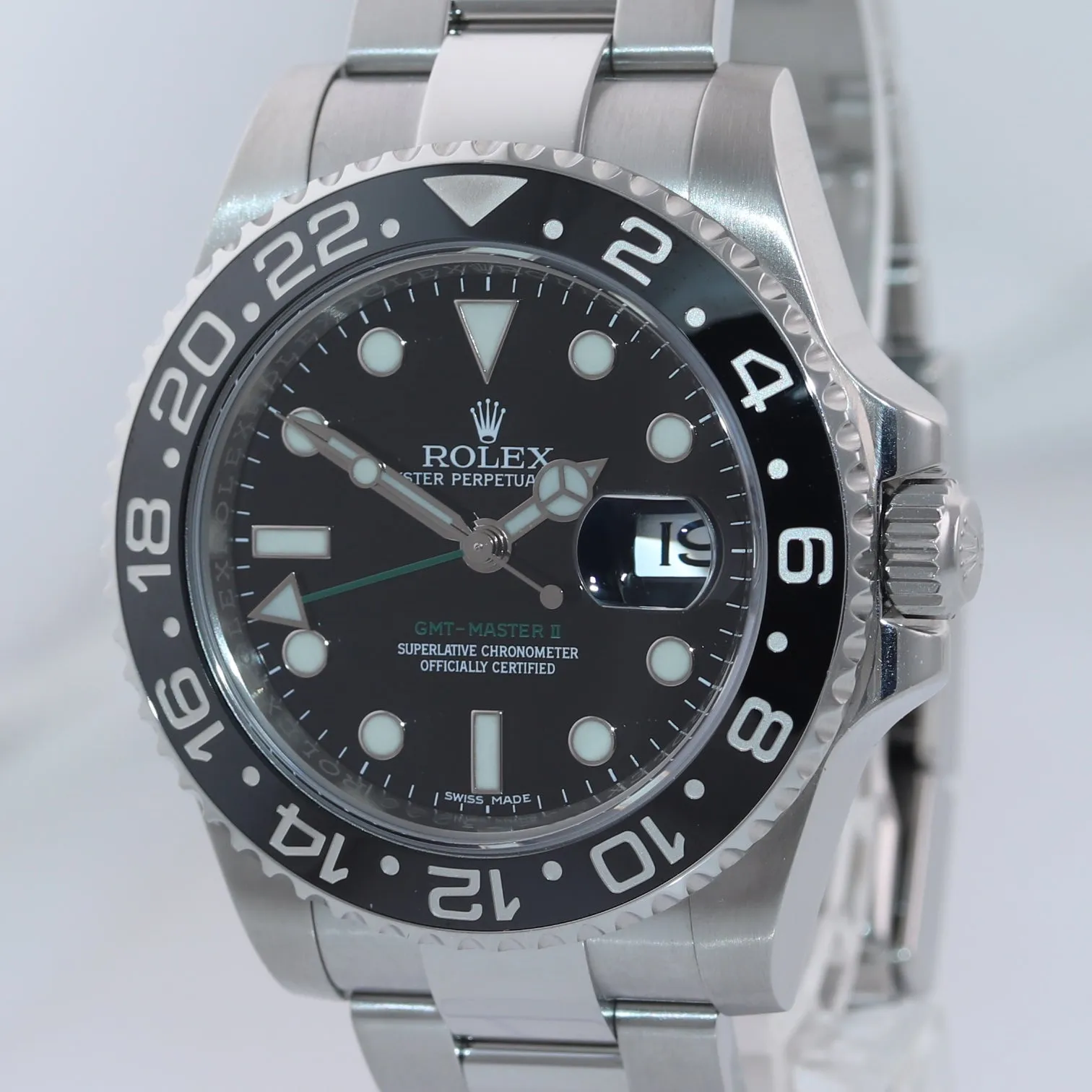 2018 MINT Rolex GMT Master II 116710 Steel Ceramic Black Dial 40mm Watch Box