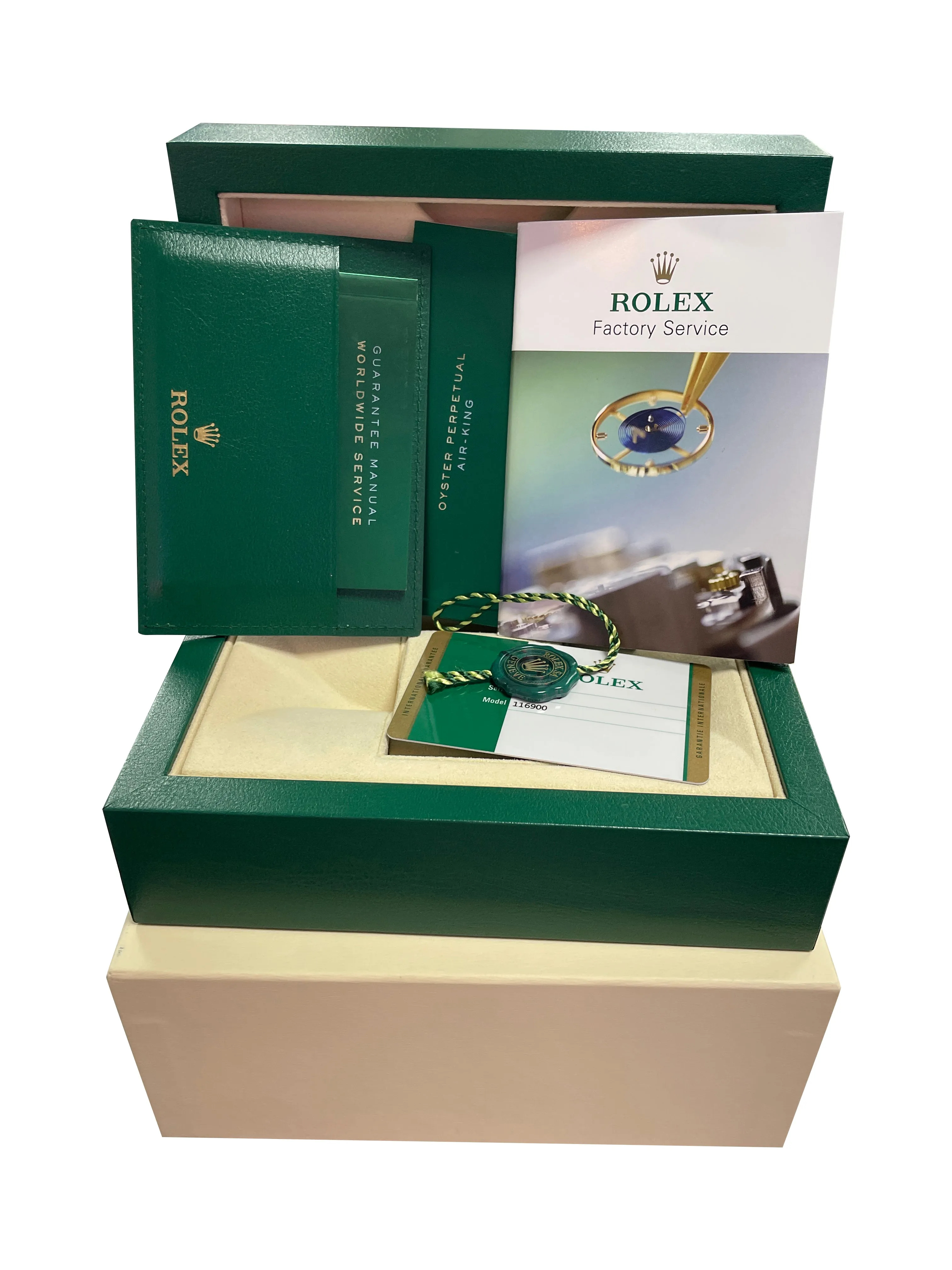 2018 Rolex Air-King 40mm Green Black Stainless Steel Arabic 116900 Watch B P