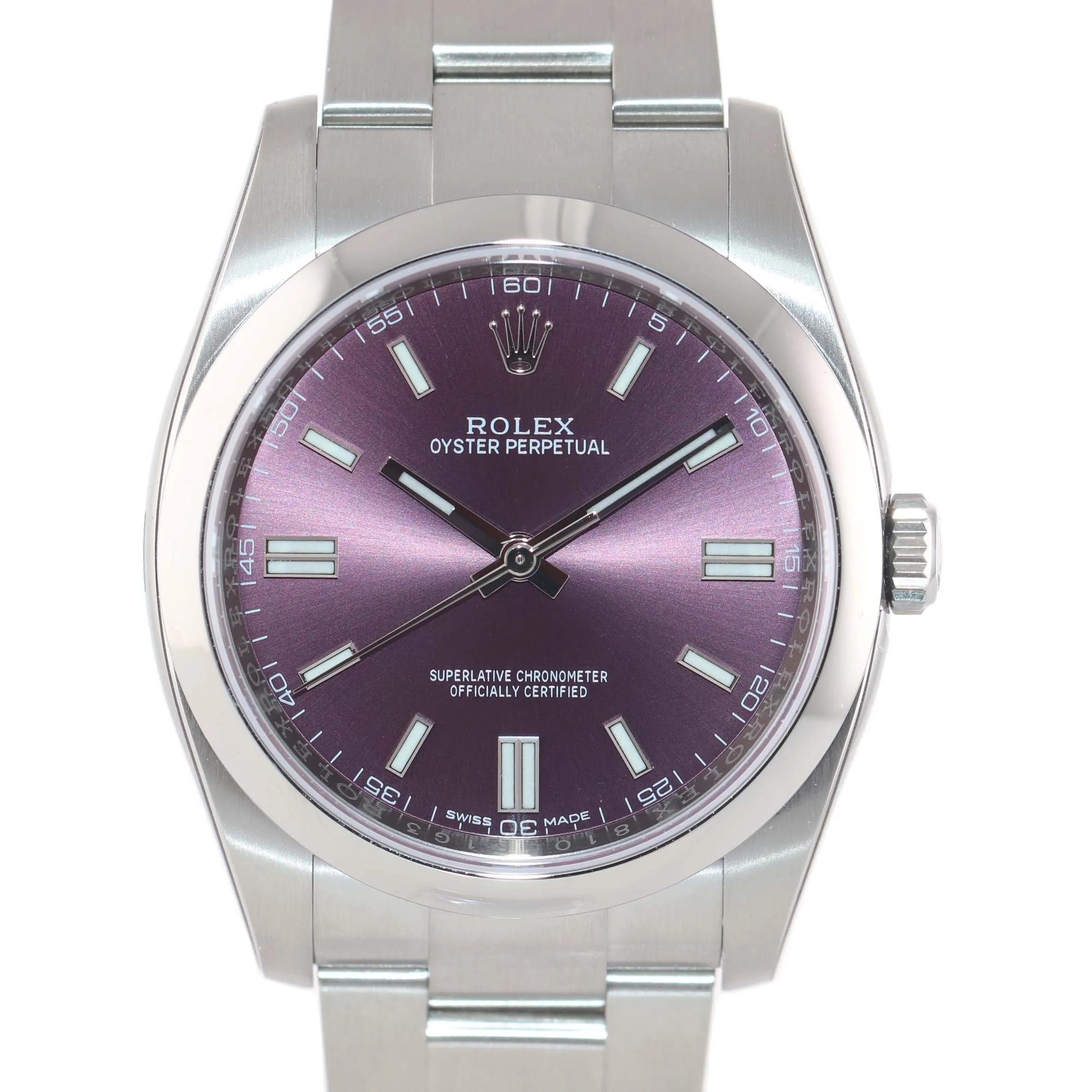 2018 STICKERS & PAPERS 116000 Rolex Oyster Perpetual Grape 36mm Watch Box