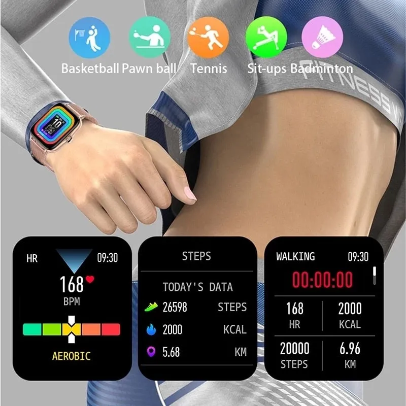 2021 Bluetooth-compatibleAnswer Call Smart Watch Women Men Full Touch Dial Call Fitness Tracker IP67 Waterproof Smartwatch women