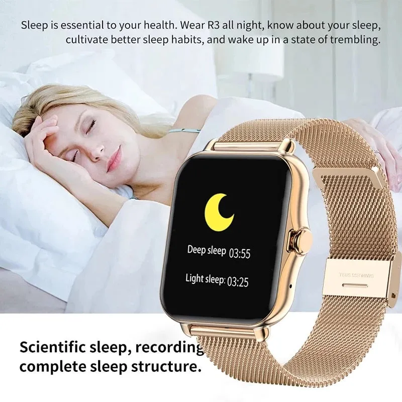 2021 Bluetooth-compatibleAnswer Call Smart Watch Women Men Full Touch Dial Call Fitness Tracker IP67 Waterproof Smartwatch women