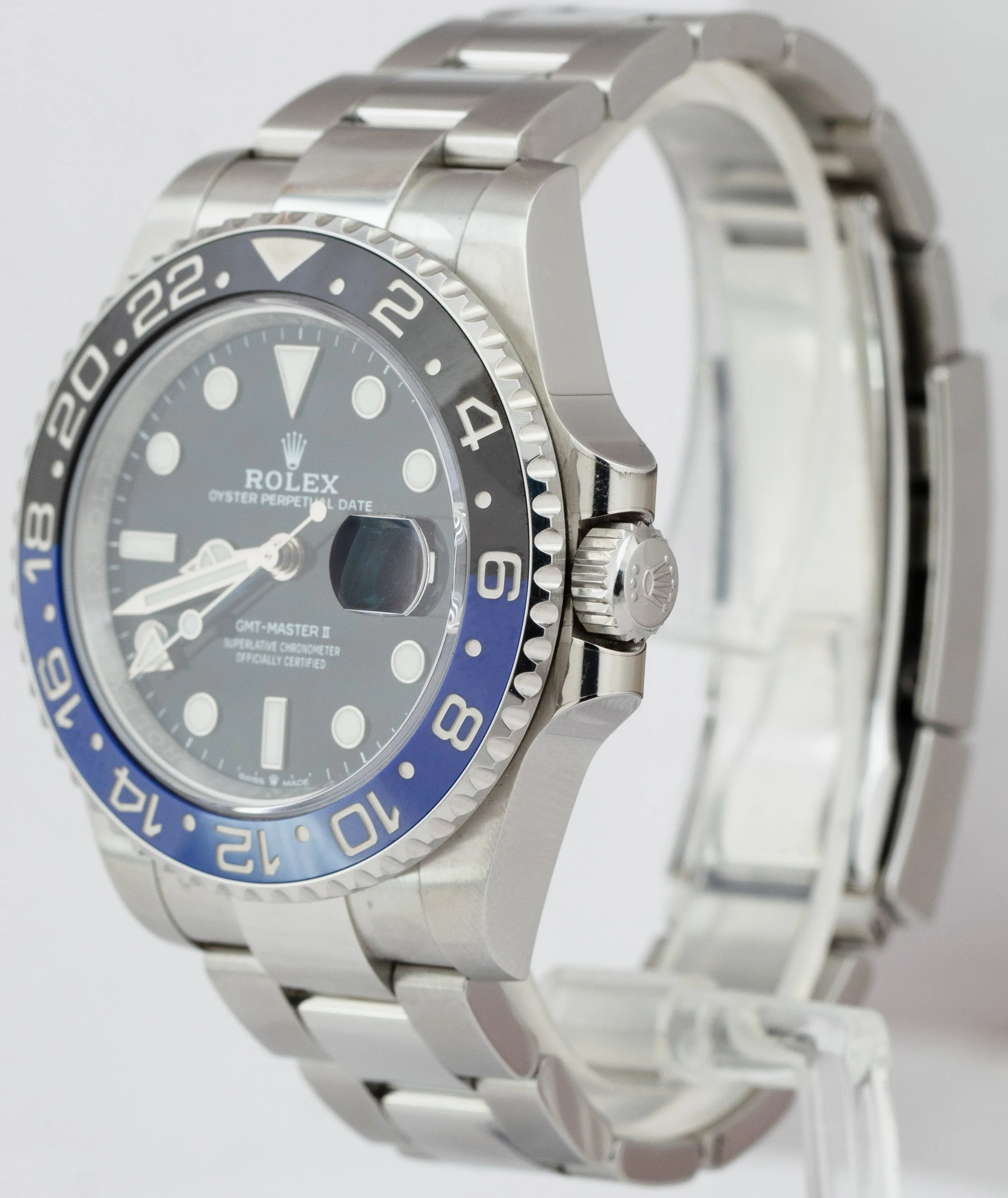 2021 Rolex GMT-Master II Ceramic BATMAN OYSTER BRACELET Watch 126710 BLNR B P