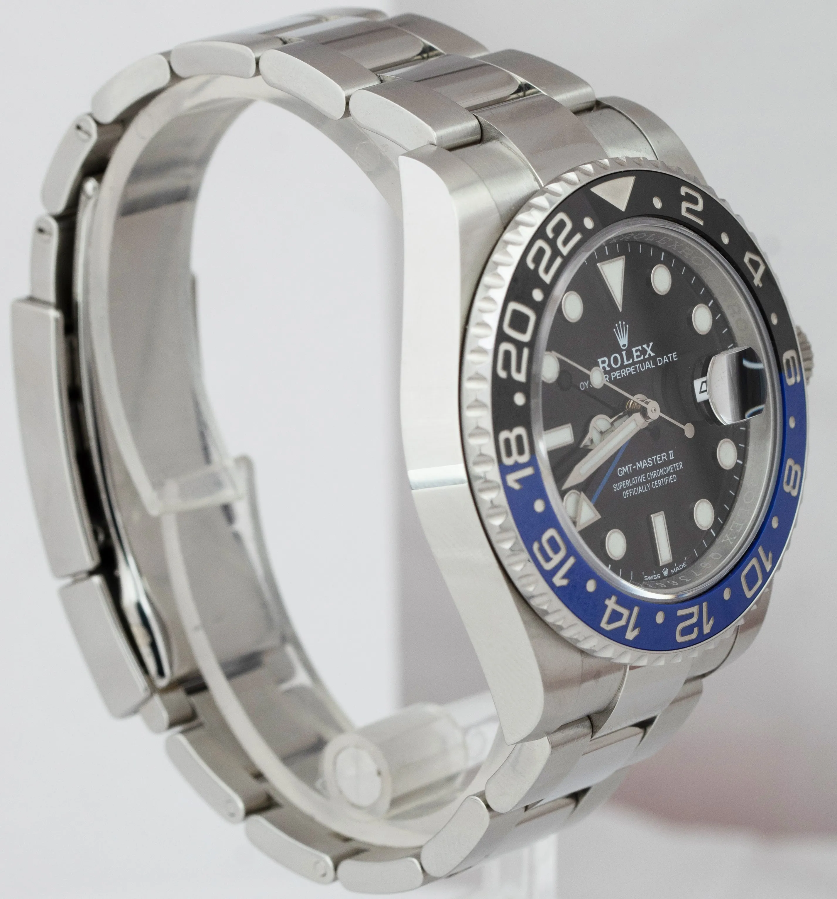 2021 Rolex GMT-Master II Ceramic BATMAN OYSTER BRACELET Watch 126710 BLNR B P