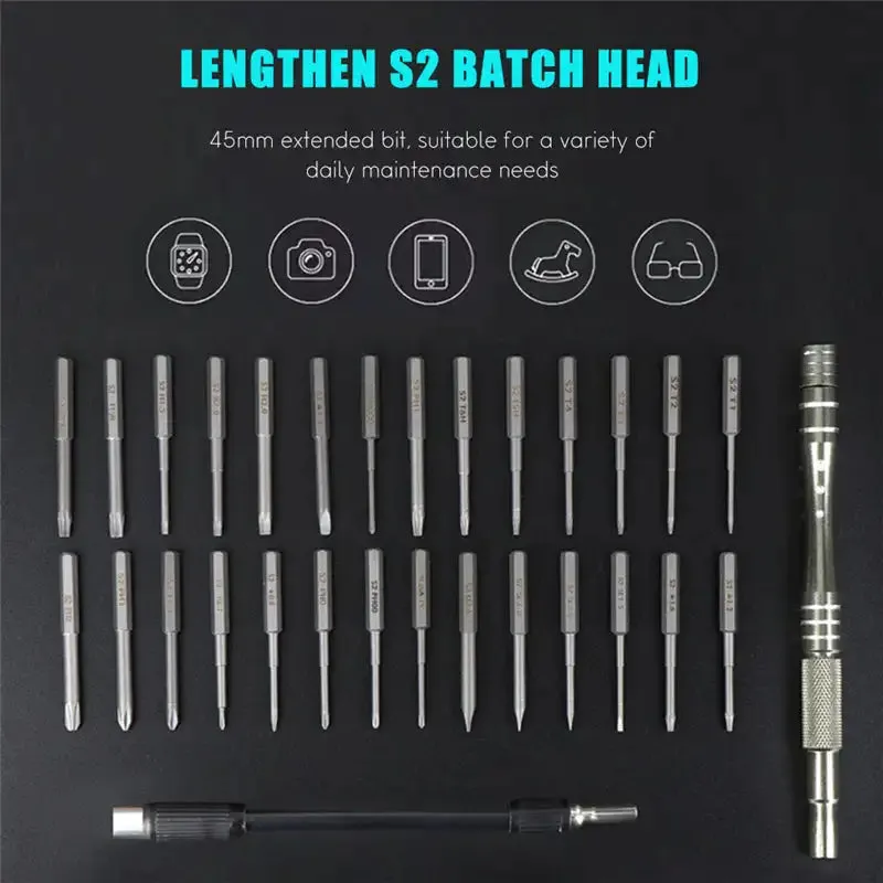 30 In 1 Screwdriver Set Phone Computer Watches Glasses Laptop Maintenance And Disassembly Multi-Functional Screwdriver Set