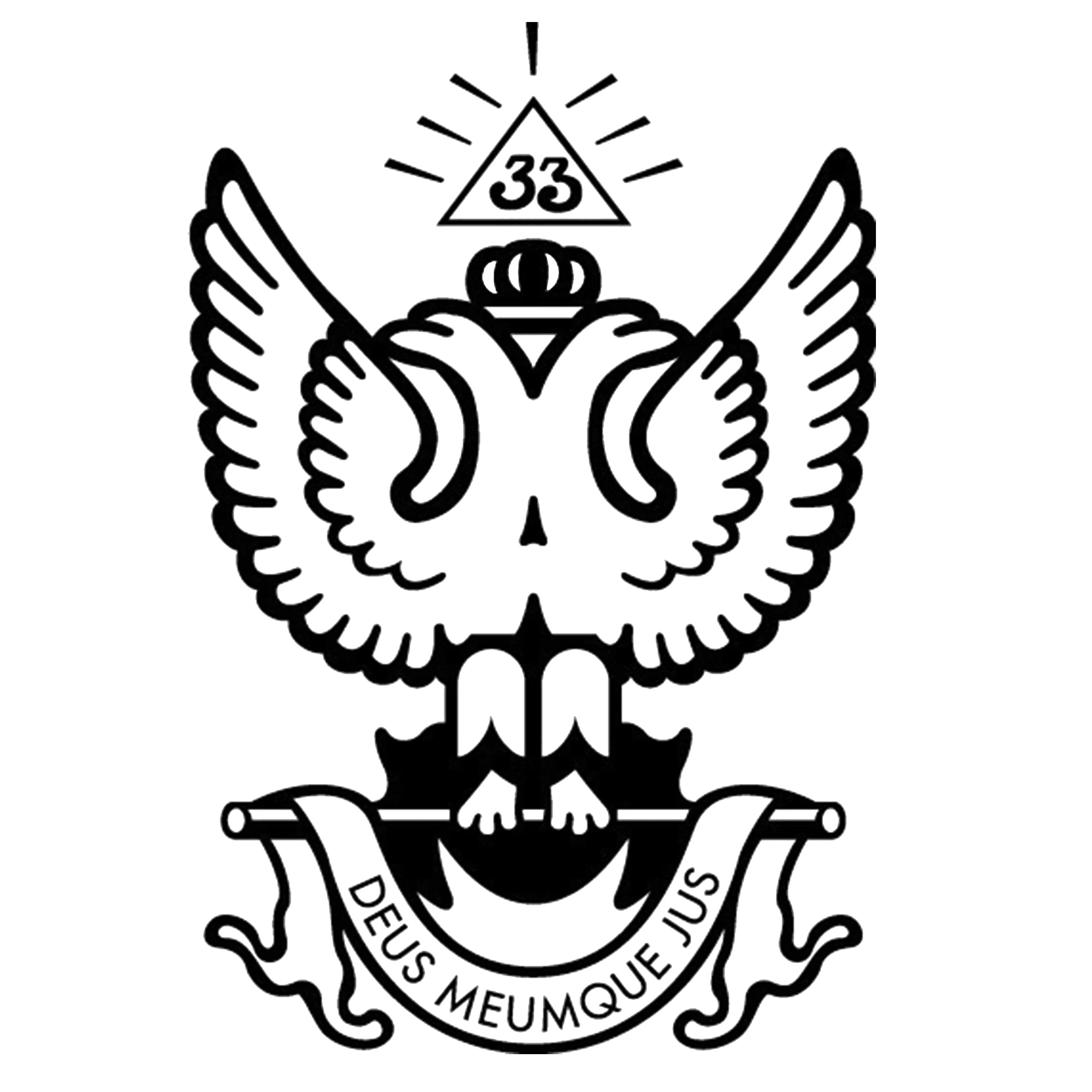 33rd Degree Scottish Rite Watch Case - Wings Up (8 Slots)