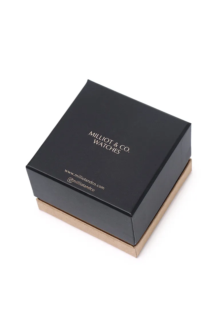 Alex Silver Metal Watch (Navy)