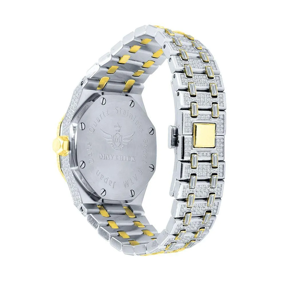 Amazing CZ Full Bustdown Iced Out Watch
