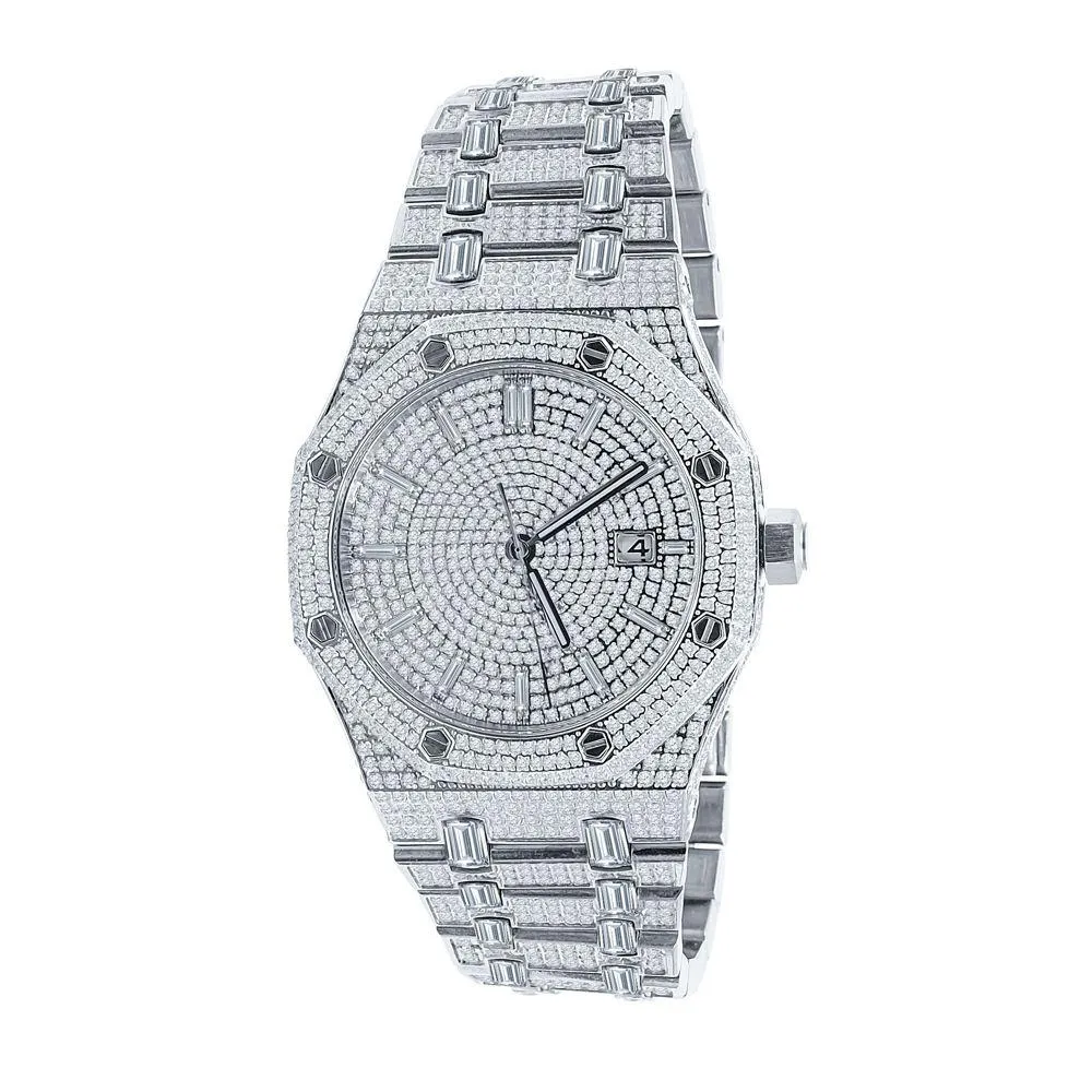 Amazing CZ Full Bustdown Iced Out Watch
