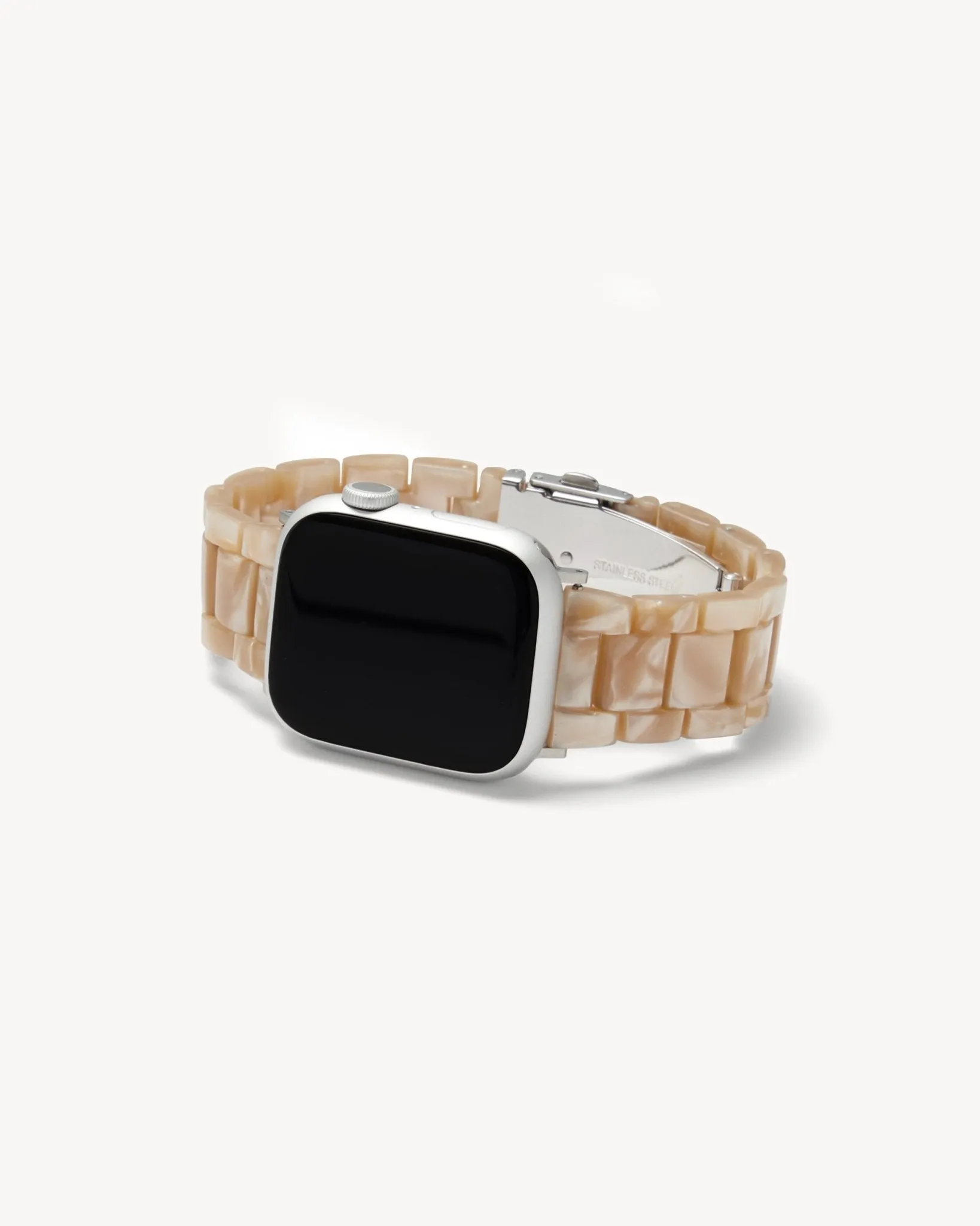 Apple Watch Band in Sand Shell (Rose Gold Hardware)