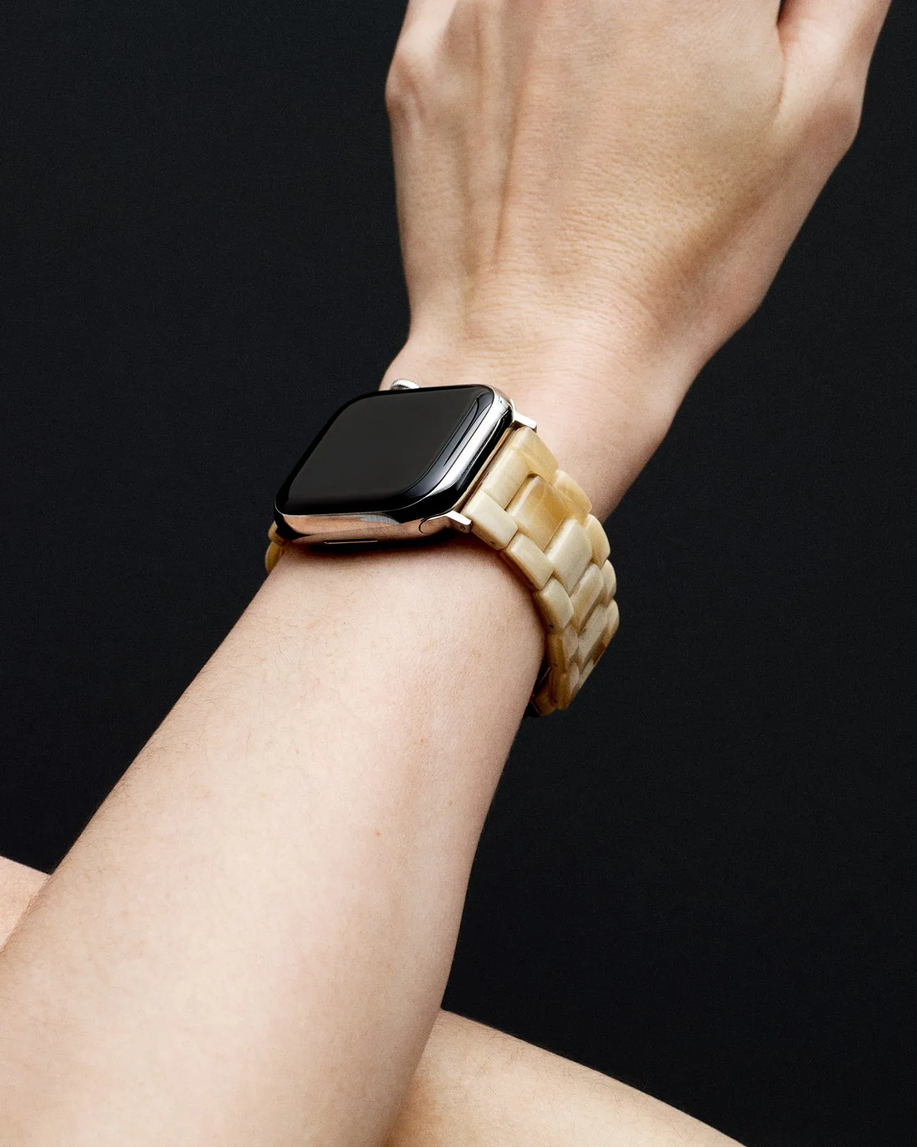 Apple Watch Band in Sand Shell (Rose Gold Hardware)