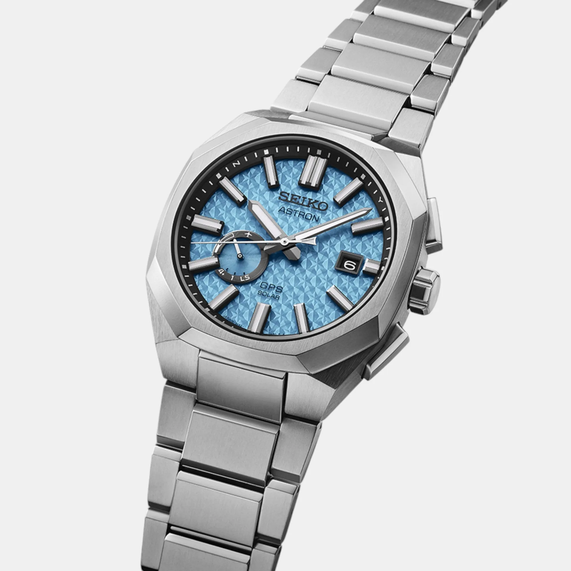 Astron Starfull Sky 3X GPS Solar Limited Edition Men Blue Dial Analog Stainless Steel Watch SSJ027J1