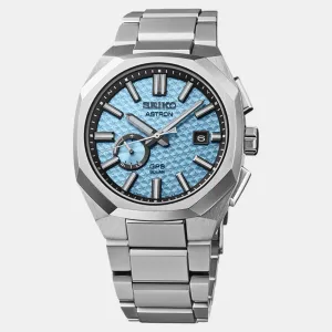 Astron Starfull Sky 3X GPS Solar Limited Edition Men Blue Dial Analog Stainless Steel Watch SSJ027J1