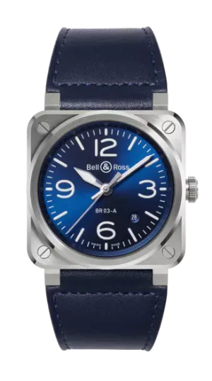 BELL & ROSS BR 03A BLUE STEEL 41mm