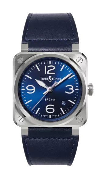 BELL & ROSS BR 03A BLUE STEEL 41mm