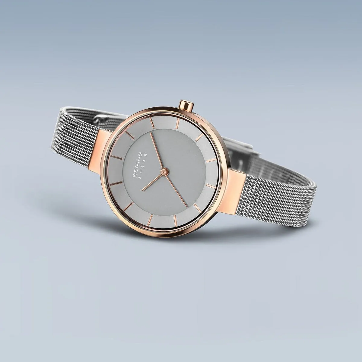 Bering Ladies Steel Solar Two-Tone Watch