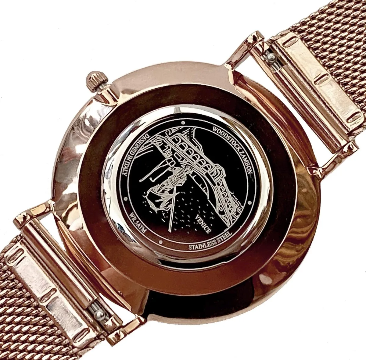 Black Pearl World Map ® Waterproof Watch