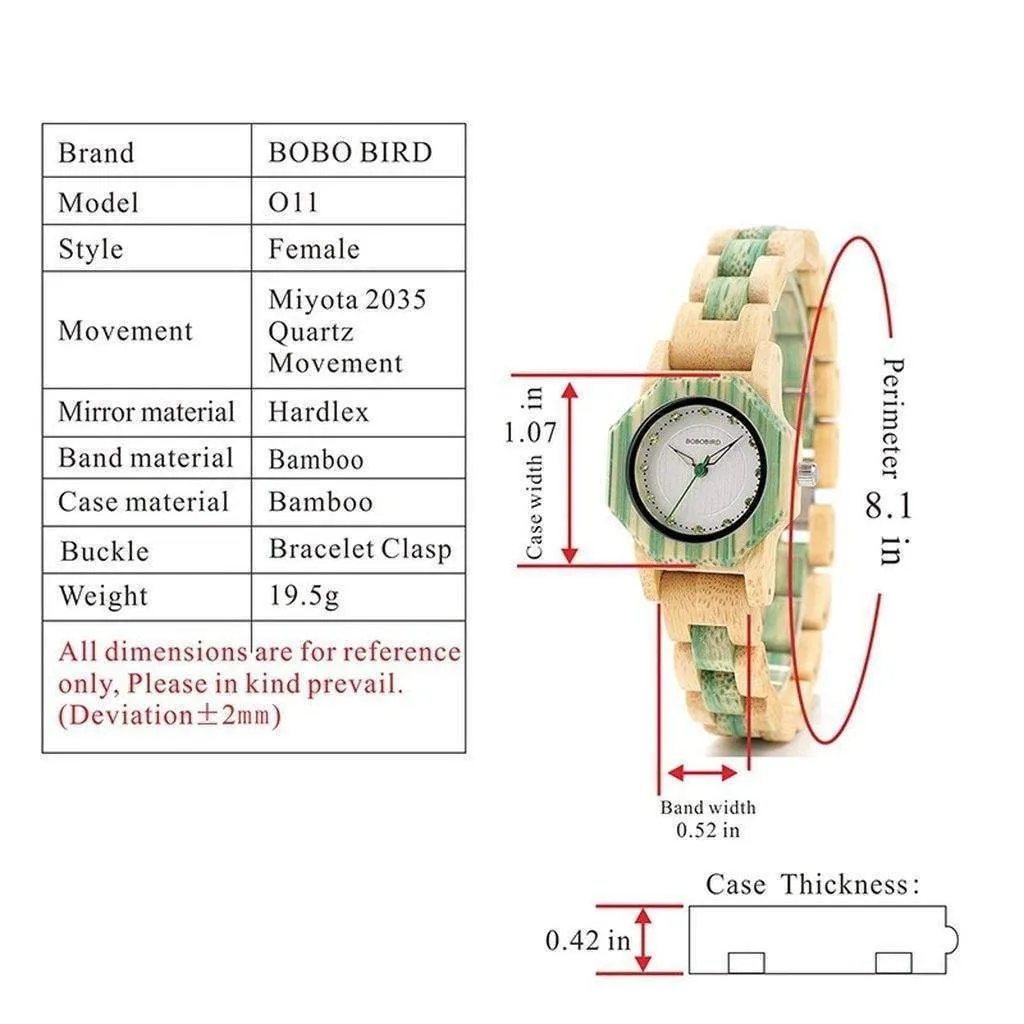 BOBO BIRD Bamboo Women Watches