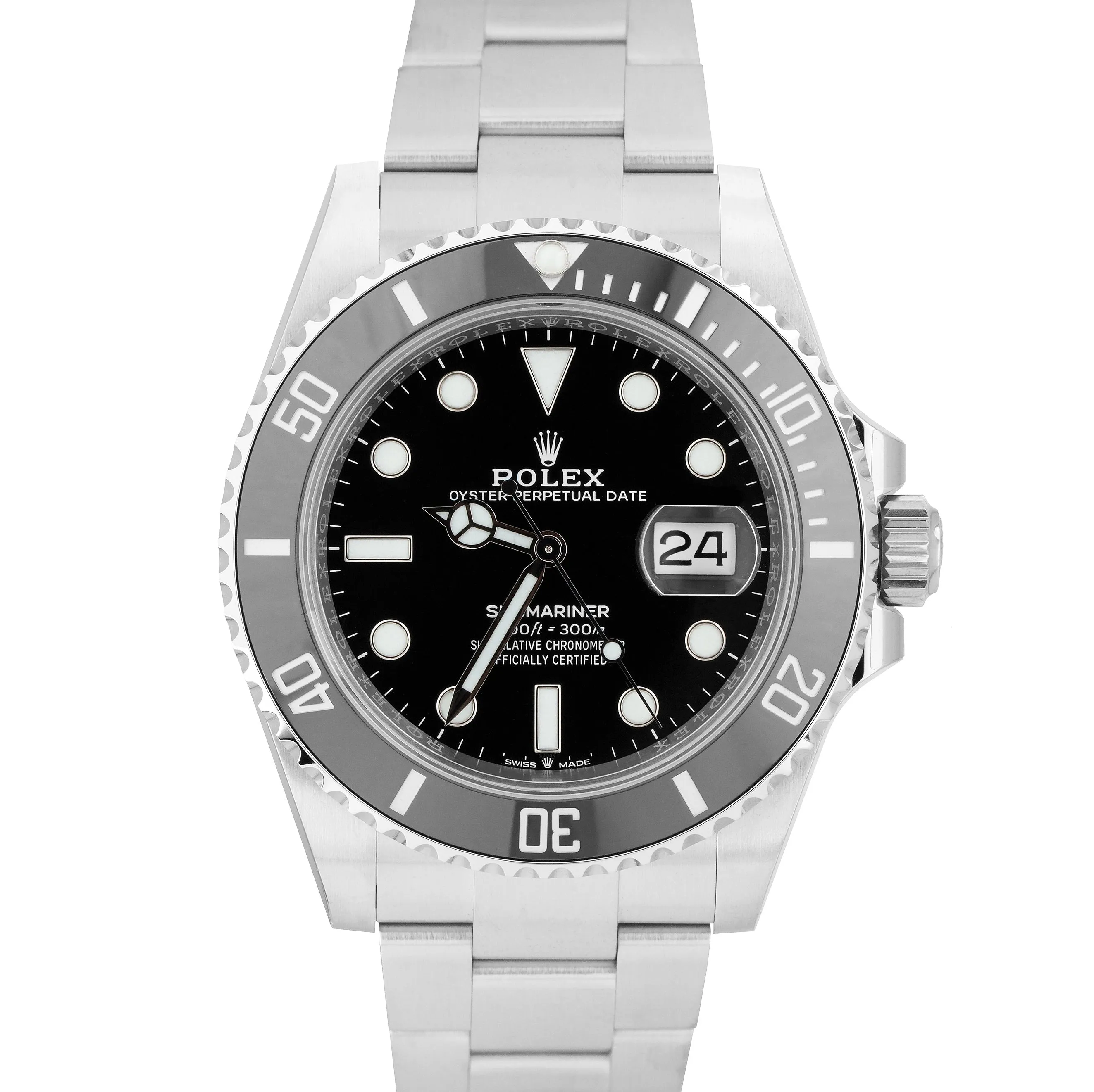BRAND NEW APR. 2021 Rolex Submariner 41 Date Steel Black Ceramic Watch 126610 LN