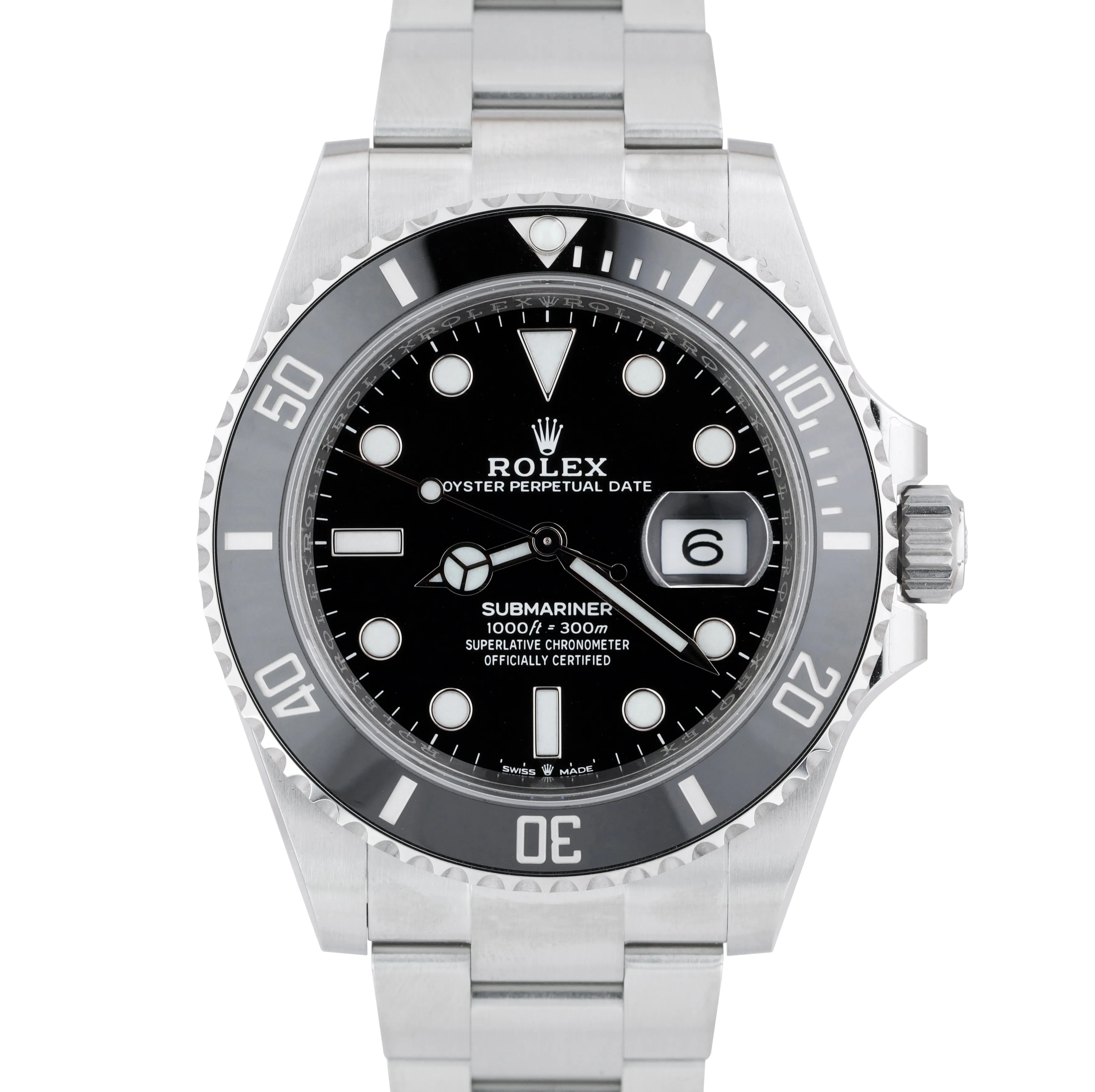 BRAND NEW DEC 2020 Rolex Submariner 41 Date Steel Black Ceramic Watch 126610 LN