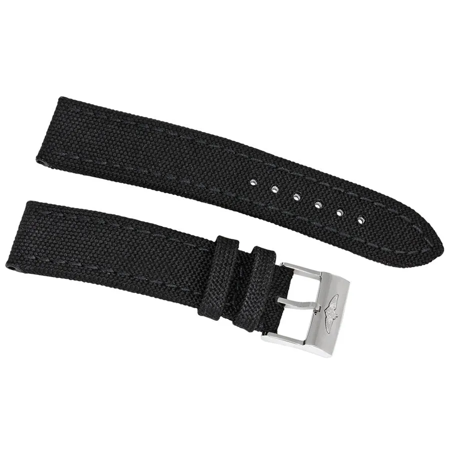 Breitling Black Canvas Strap 22 - 20 mm 103W-A20BA.1