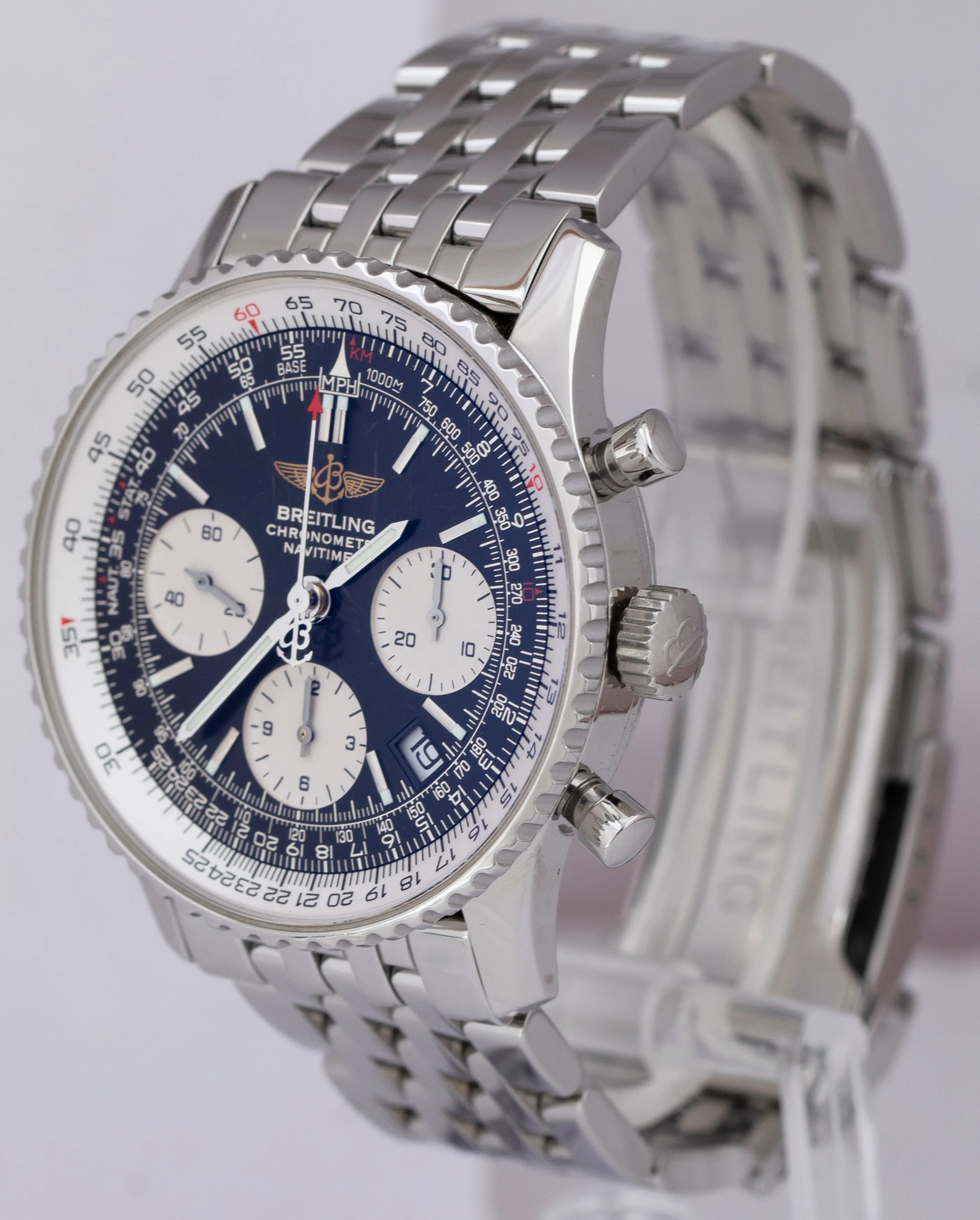 Breitling Navitimer Chronograph 42mm Black Automatic Stainless Steel A23322 B P
