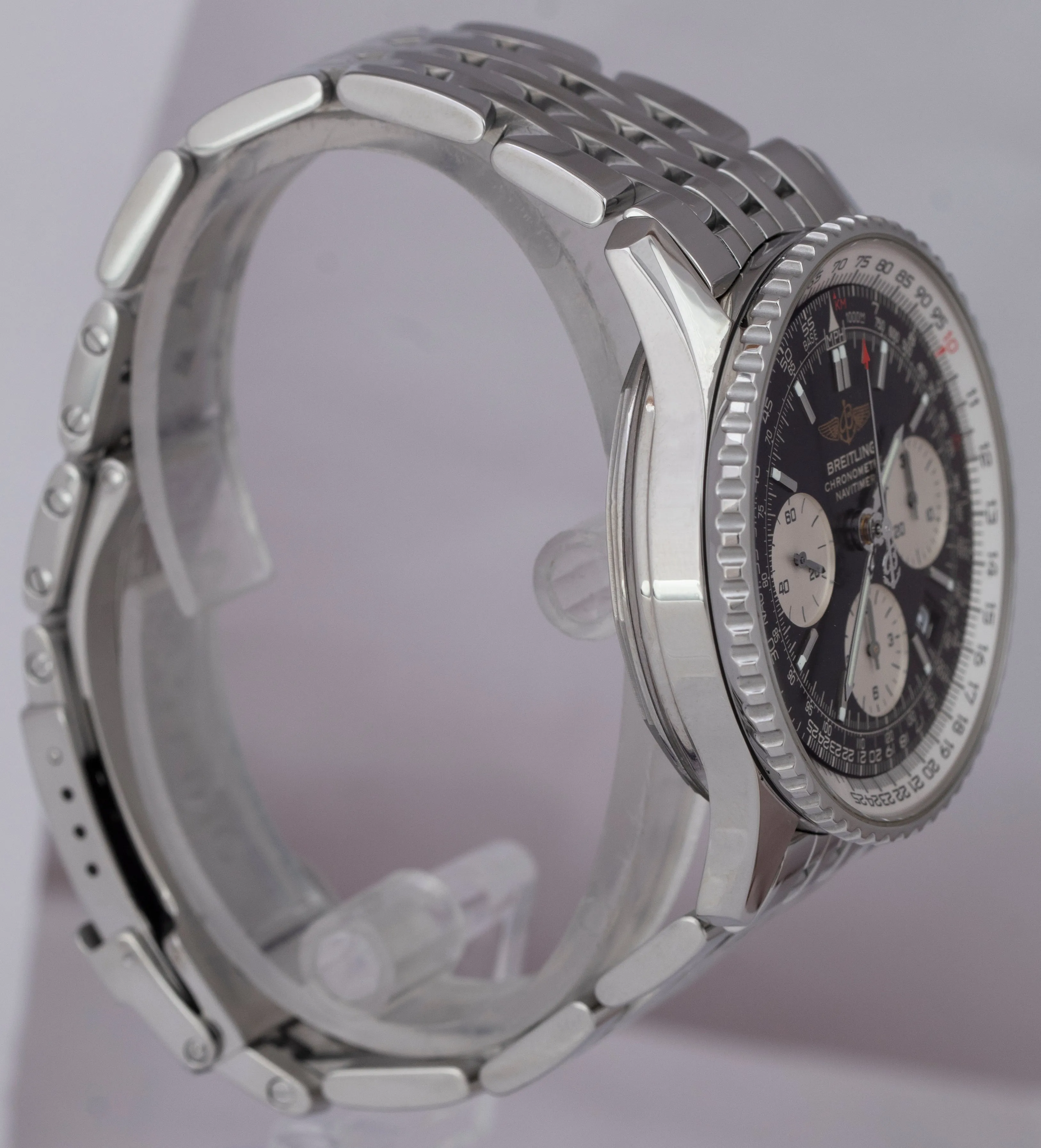 Breitling Navitimer Chronograph 42mm Black Automatic Stainless Steel A23322 B P