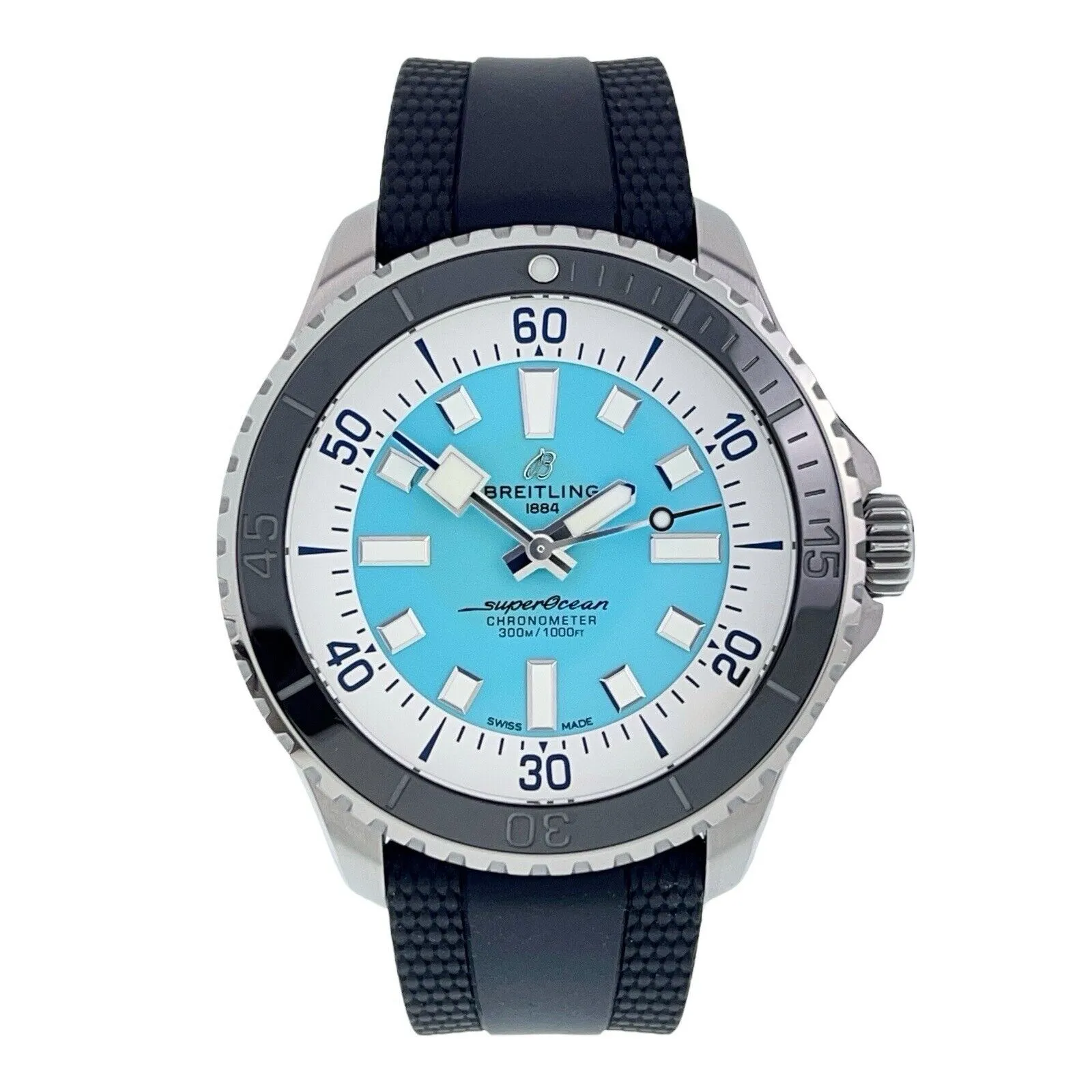 Breitling Superocean 44 Steel Turquoise Dial 44mm Automatic Men’s Watch A17376