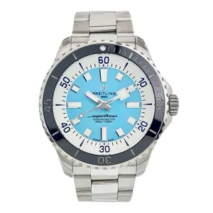 Breitling Superocean 44 Steel Turquoise Dial 44mm Automatic Men’s Watch A17376