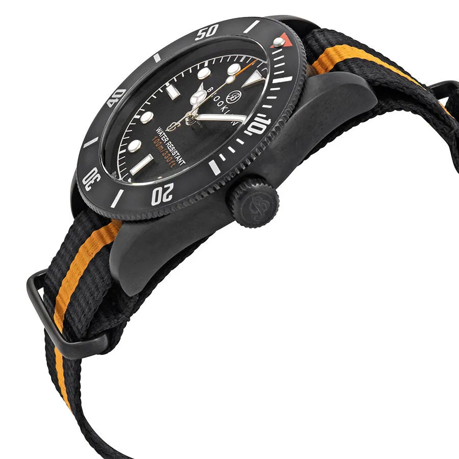 Brooklyn Watch Co. Black Eyed Pea Black Dial Men's Watch 306-E-01-BB-NSBOR