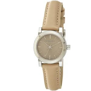 Burberry The City Beige Leather Strap Quartz Women's Watch BU9207