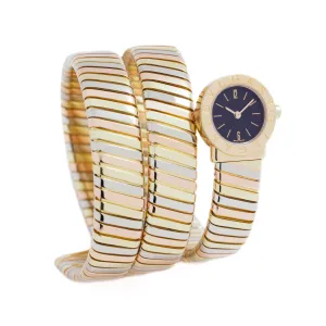 BVLGARI BULGARI 18K TRI-COLOR TUBOGAS WRAP WATCH BB191T