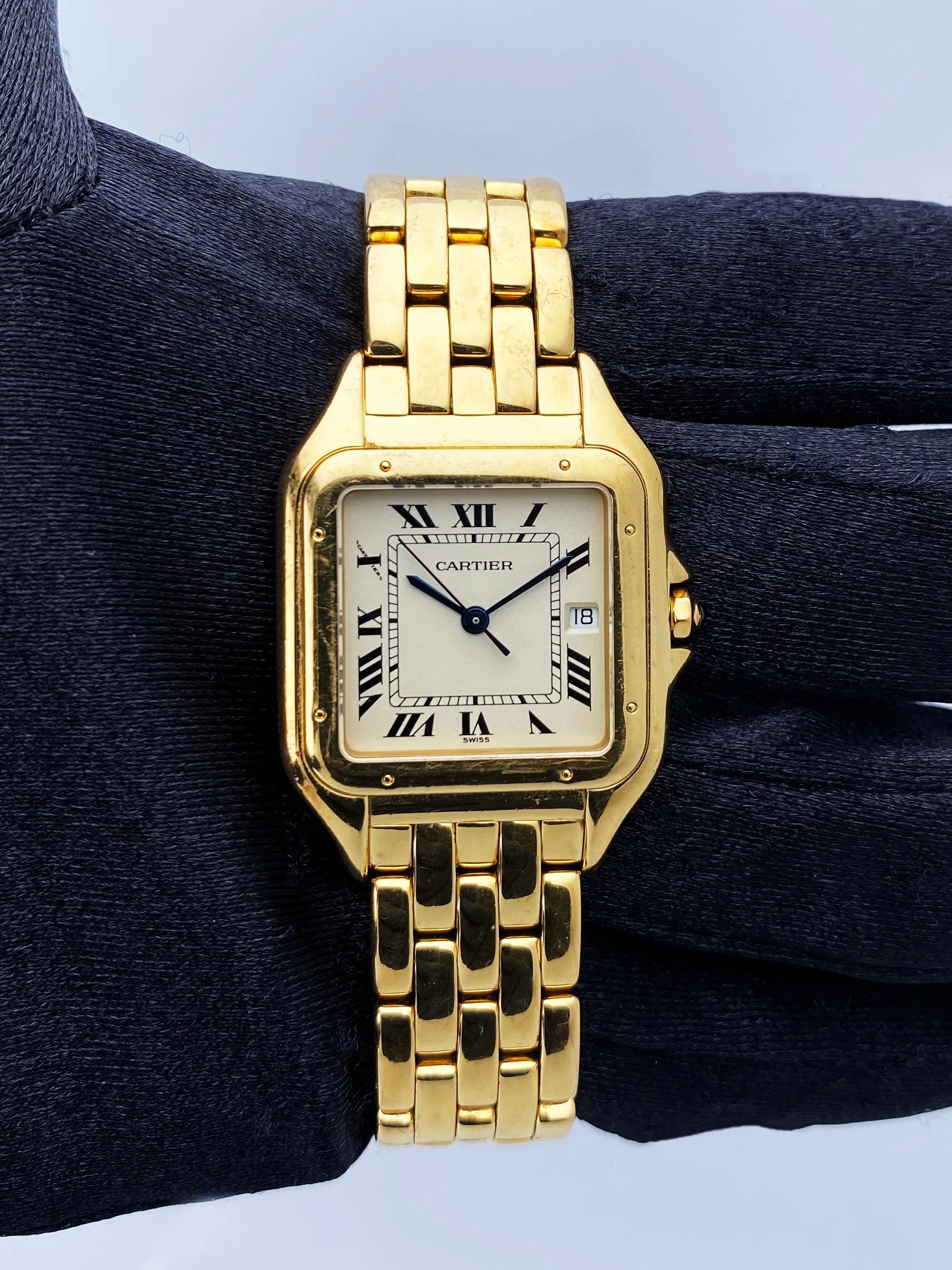 Cartier Panthere Large 18K Yellow Gold Mens Watch