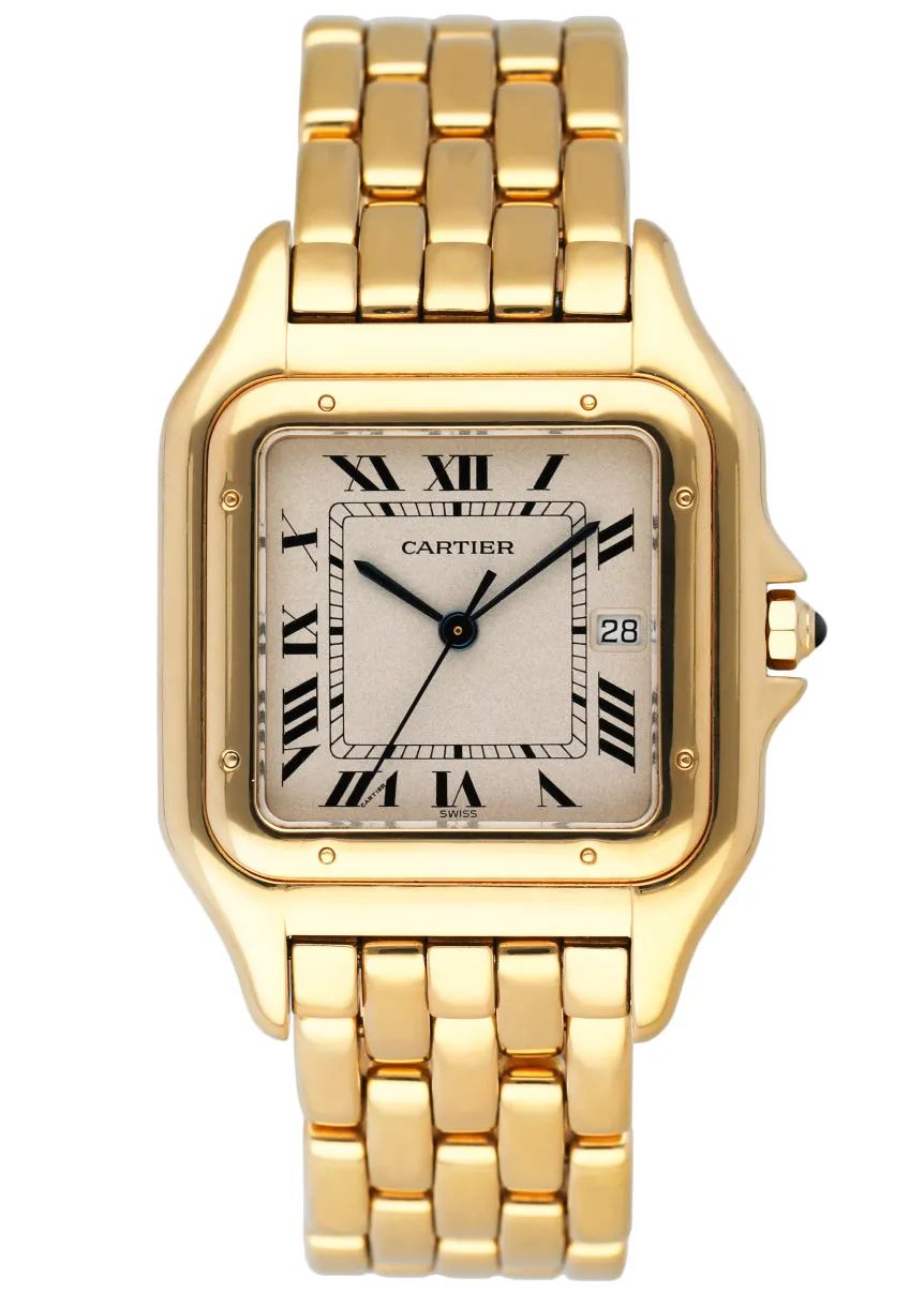 Cartier Panthere Large 18K Yellow Gold Mens Watch